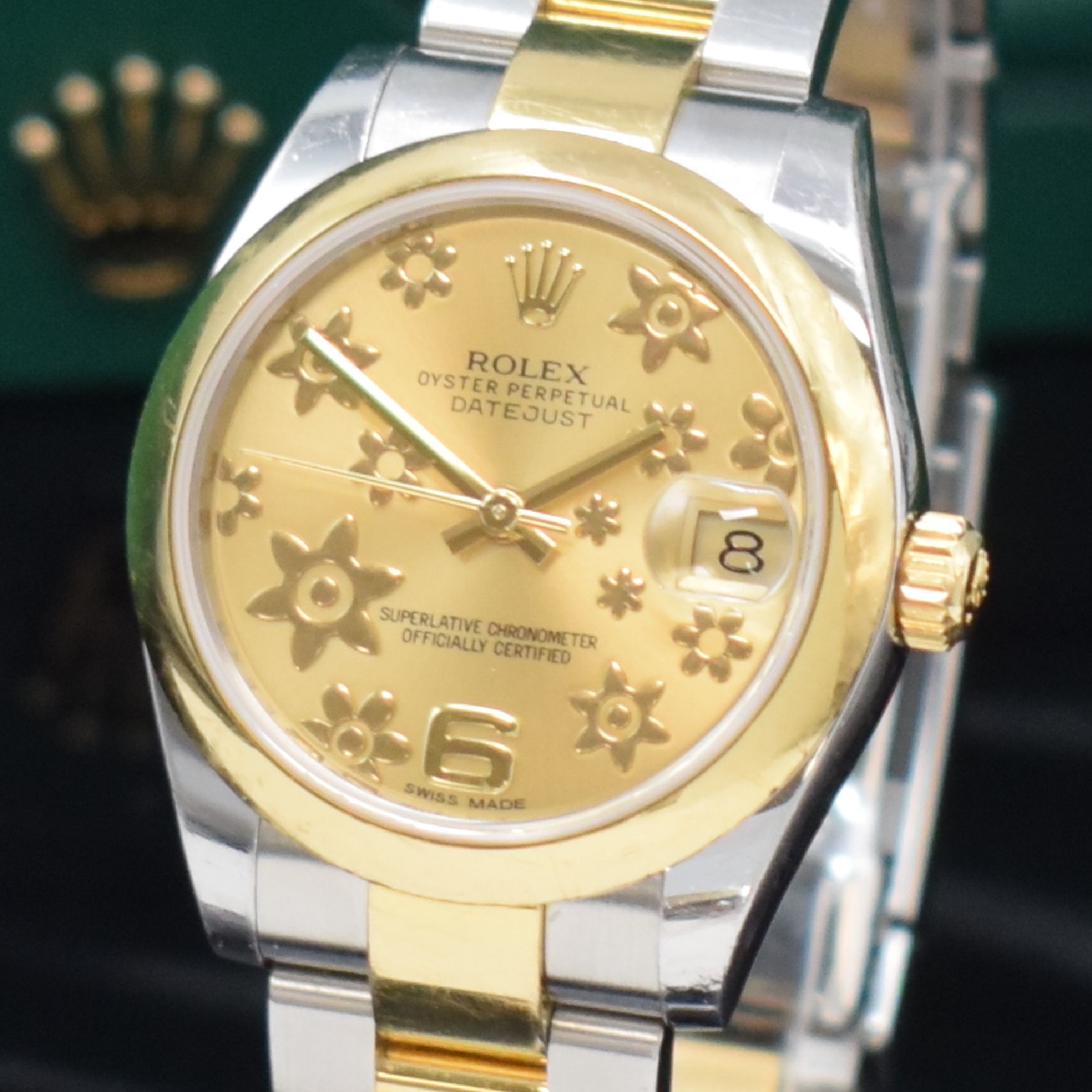 Detail b: ROLEX Armbanduhr Oyster Perpetual Datejust Referenz 178243, Schweiz verk. lt. beil. Pap. 10/2015, Automatik, LC 100, Chronometer der Superlative in ...