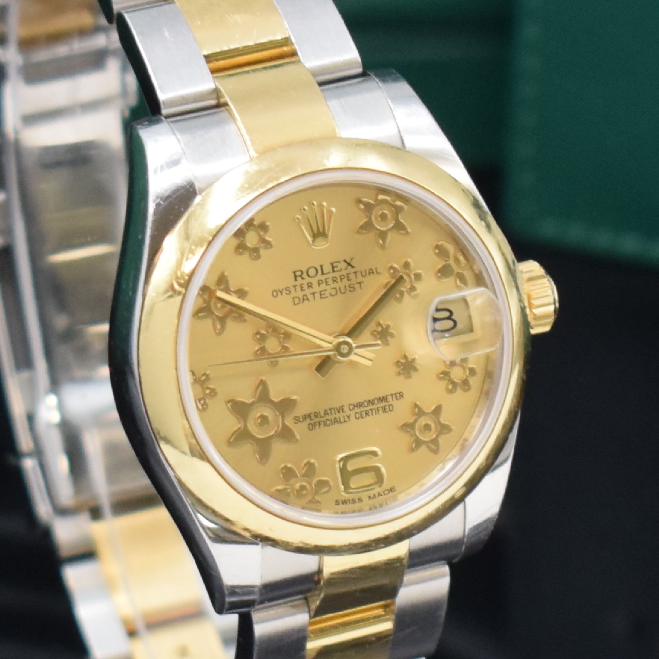 Detail d: ROLEX Armbanduhr Oyster Perpetual Datejust Referenz 178243, Schweiz verk. lt. beil. Pap. 10/2015, Automatik, LC 100, Chronometer der Superlative in ...