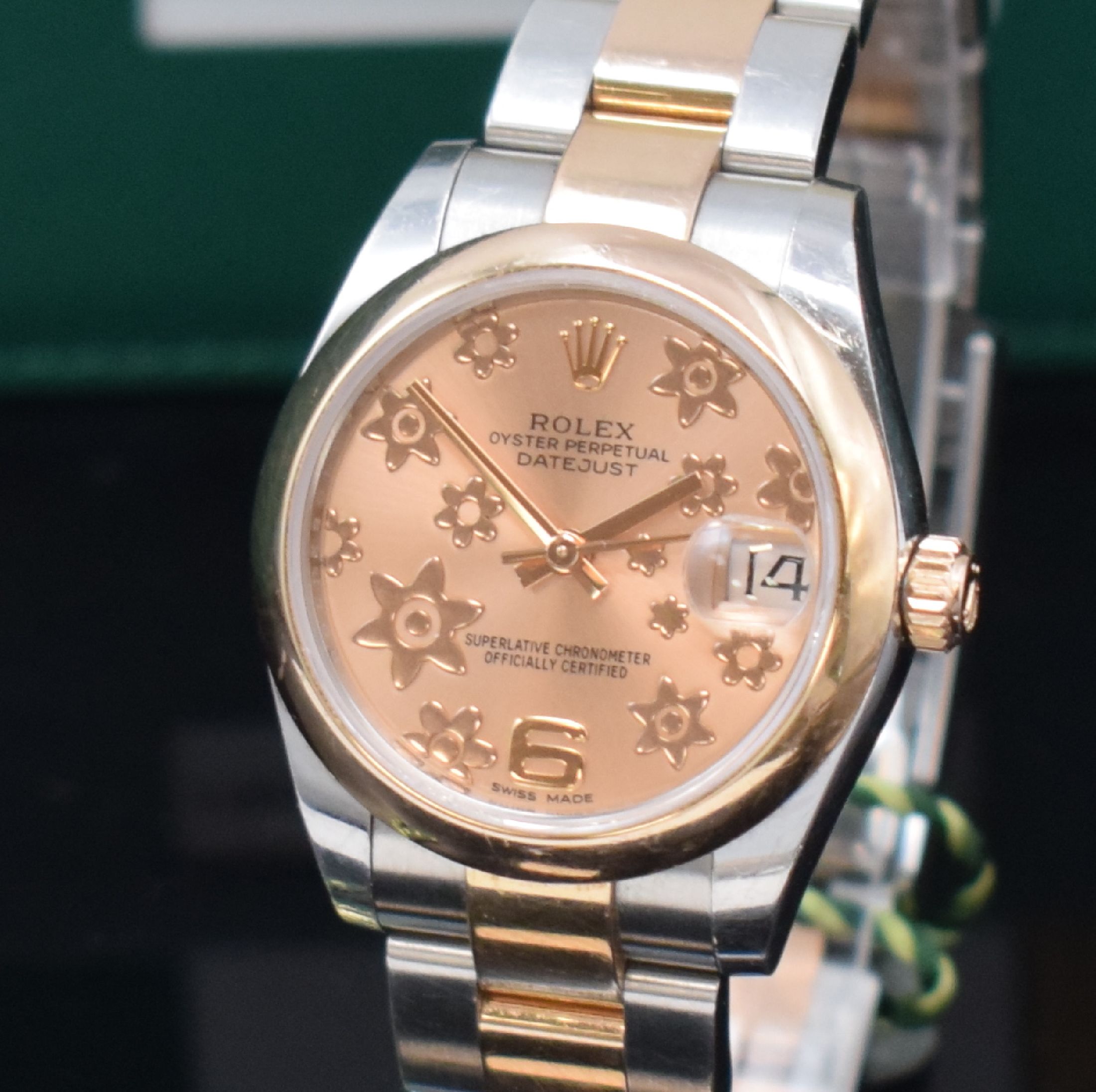 Detail b: ROLEX Armbanduhr Oyster Perpetual Datejust Referenz 178241, Schweiz verk. lt. beil. Pap. 10/2015, Automatik, LC 100, Chronometer der Superlative in ...