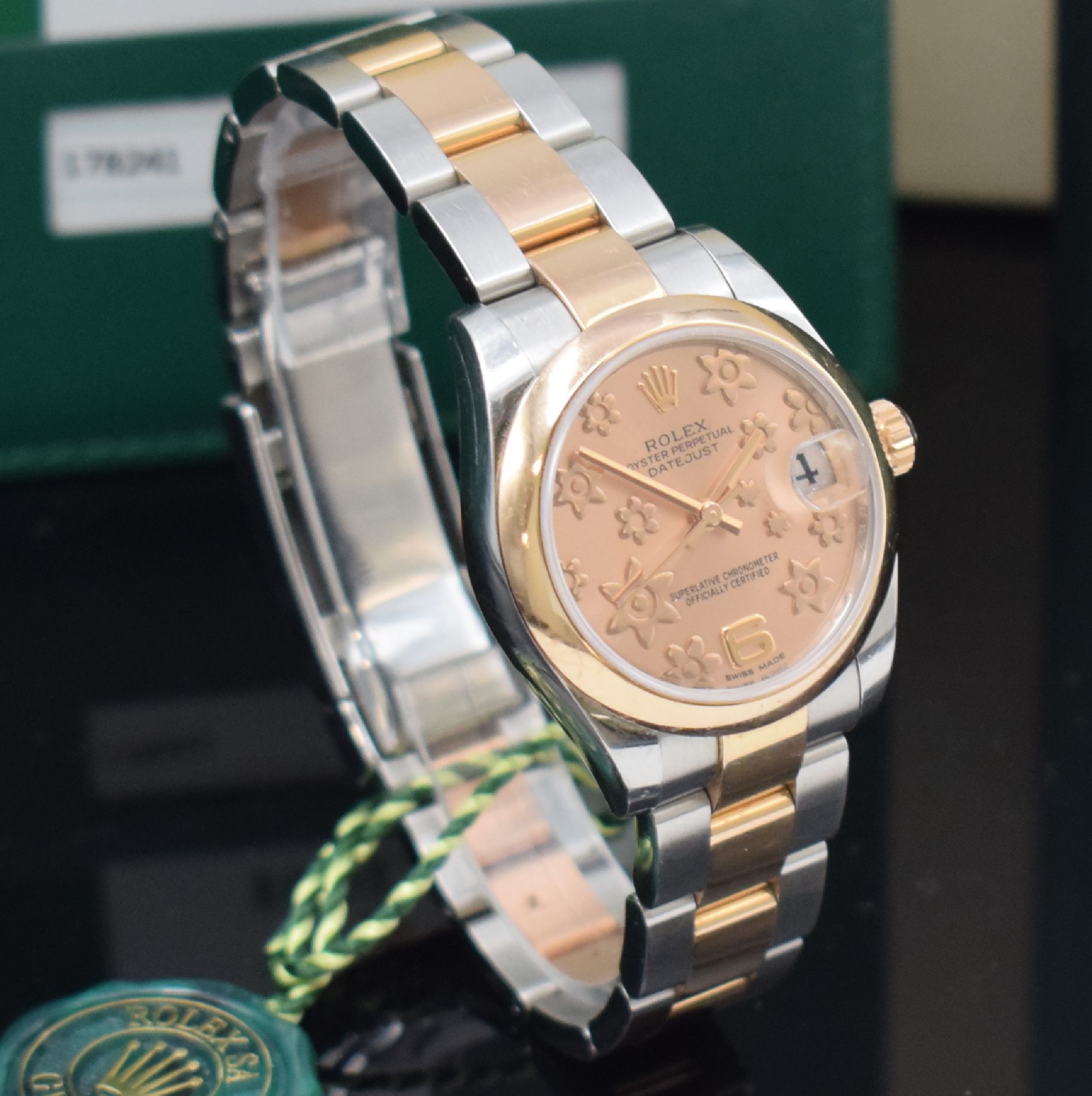 Detail d: ROLEX Armbanduhr Oyster Perpetual Datejust Referenz 178241, Schweiz verk. lt. beil. Pap. 10/2015, Automatik, LC 100, Chronometer der Superlative in ...