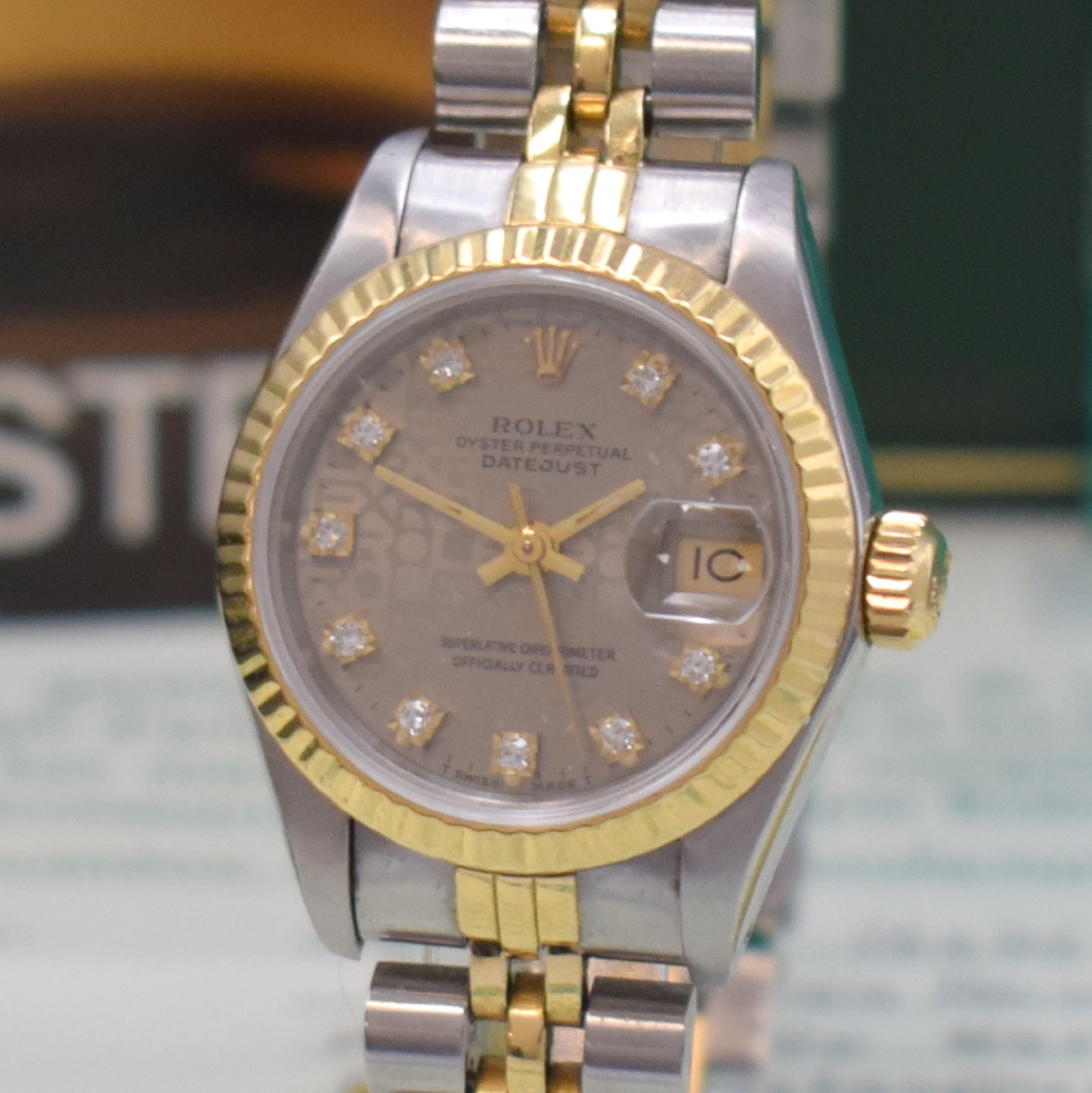 Detail a: ROLEX Damenarmbanduhr Oyster Perpetual Datejust Referenz 69173, Automatik, LC 100, Chronometer der Superlative in Edelstahl/Gold kombiniert inkl. ...