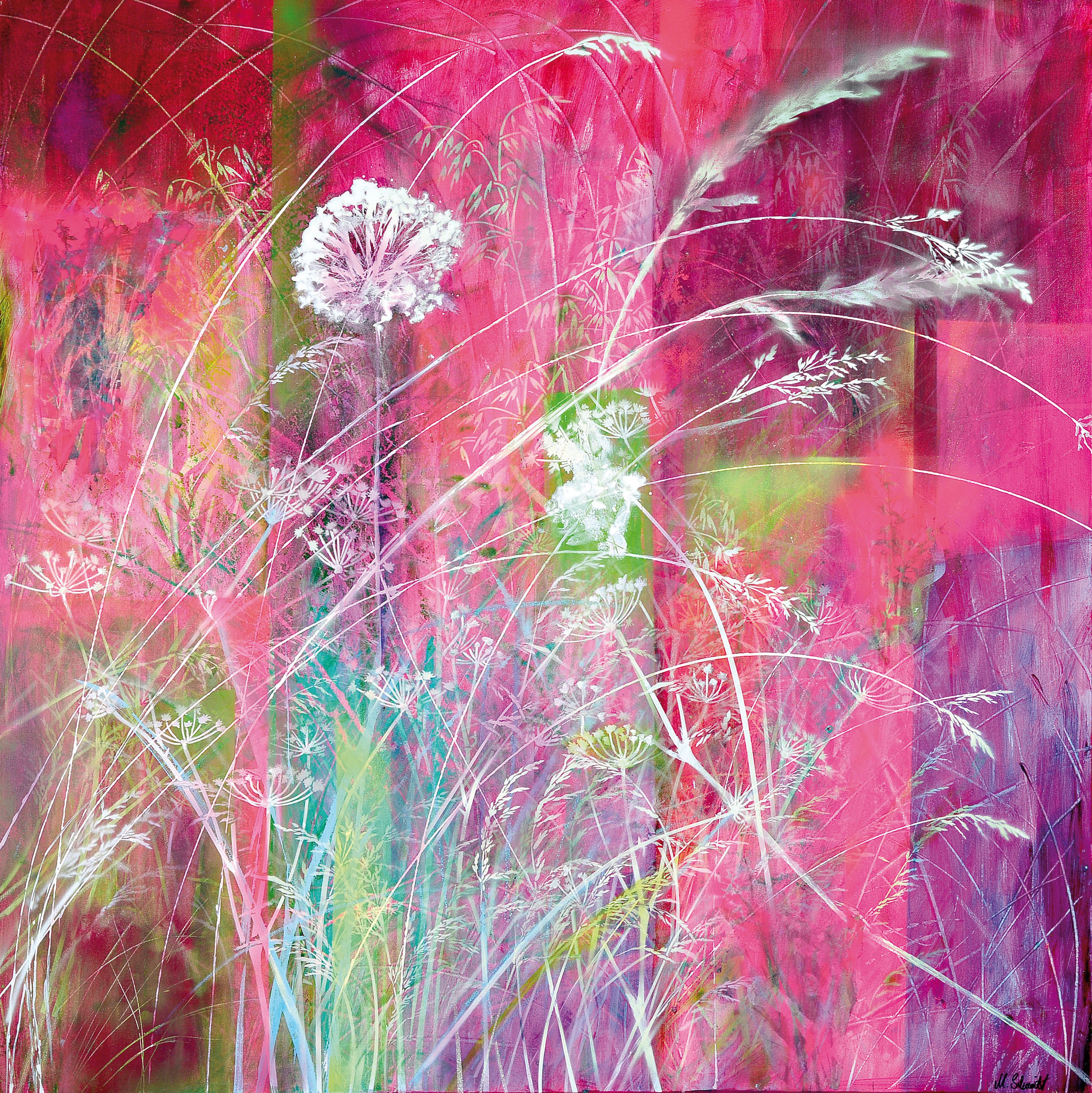 Marion Schmidt, geb. 1963 Eschwege, Acryl/Lwd, sign., ca. 100x100 cm
