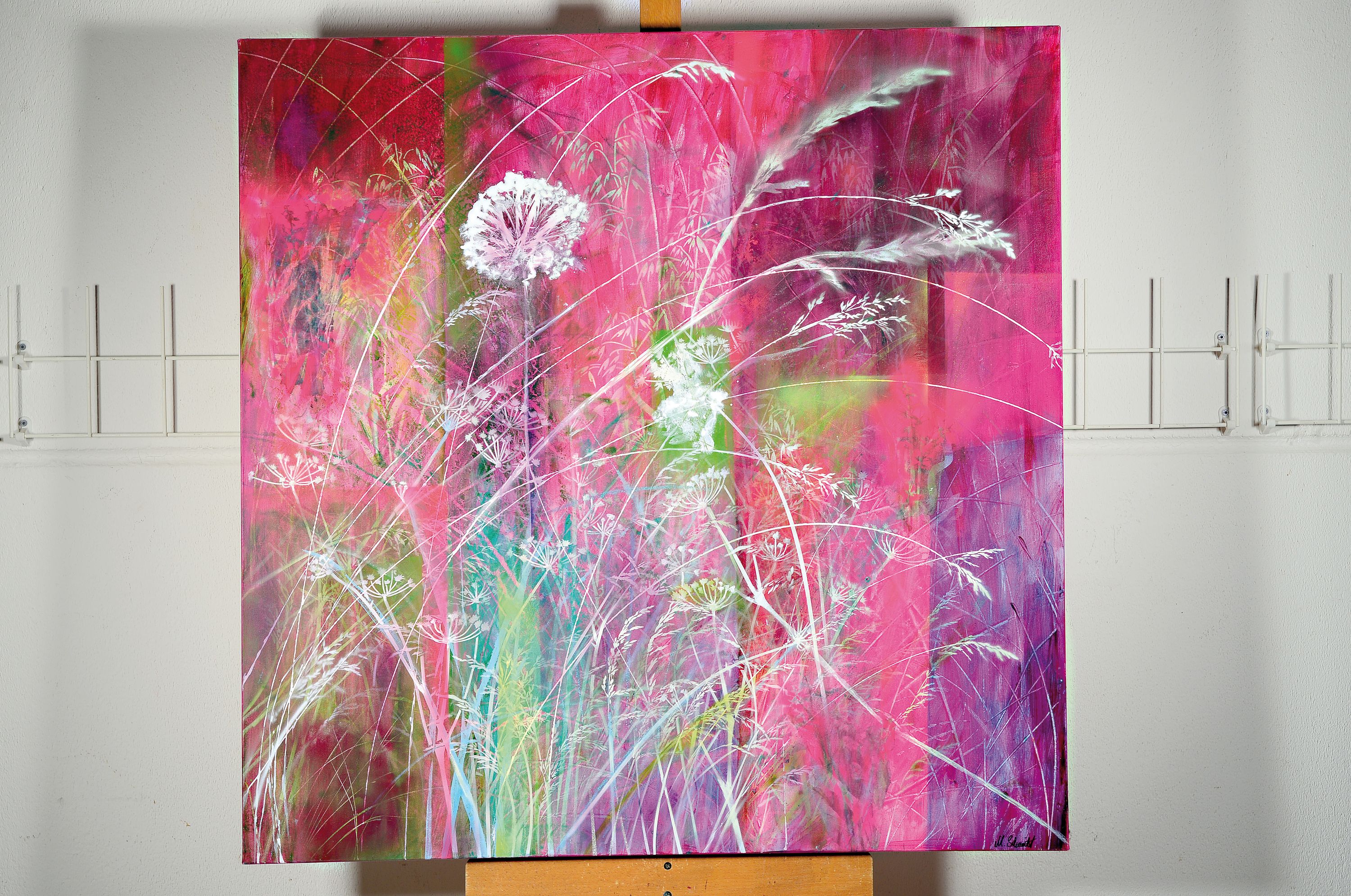 Detail k: Marion Schmidt, geb. 1963 Eschwege, Acryl/Lwd, sign., ca. 100x100 cm