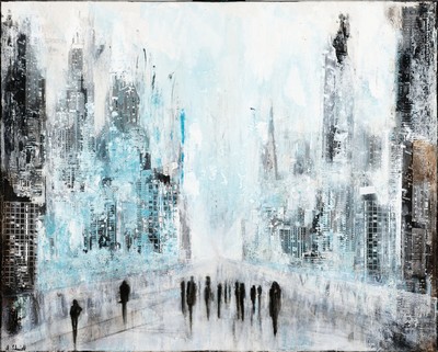 Image 26730573 - Marion Schmidt, born 1963 Eschwege, #"New York#", acrylic/canvas, signed lower left, approx. 100x80 cm