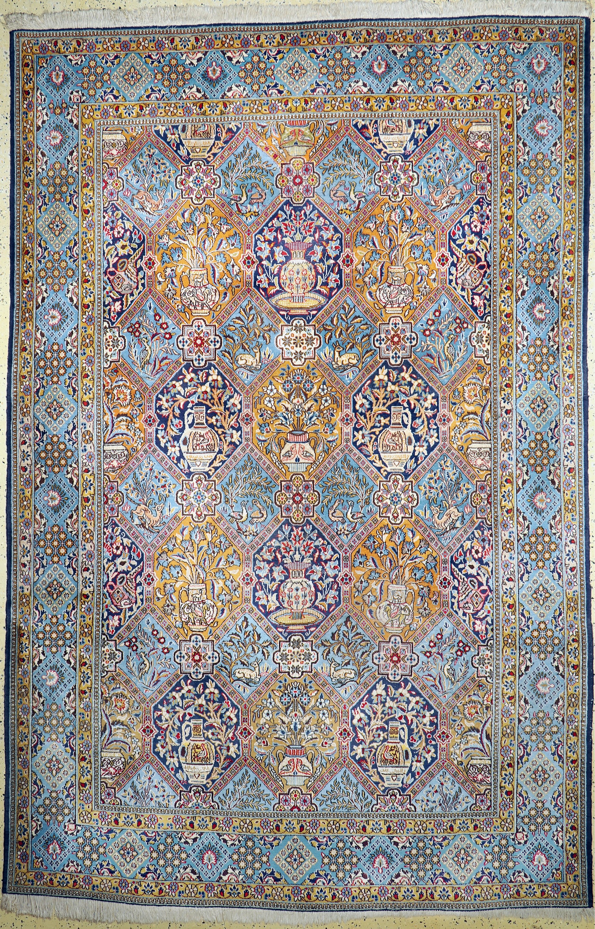 Ghom alt, Persien, um 1960, Wolle mit Seide, ca. 340 x 222 cm, EHZ: 3