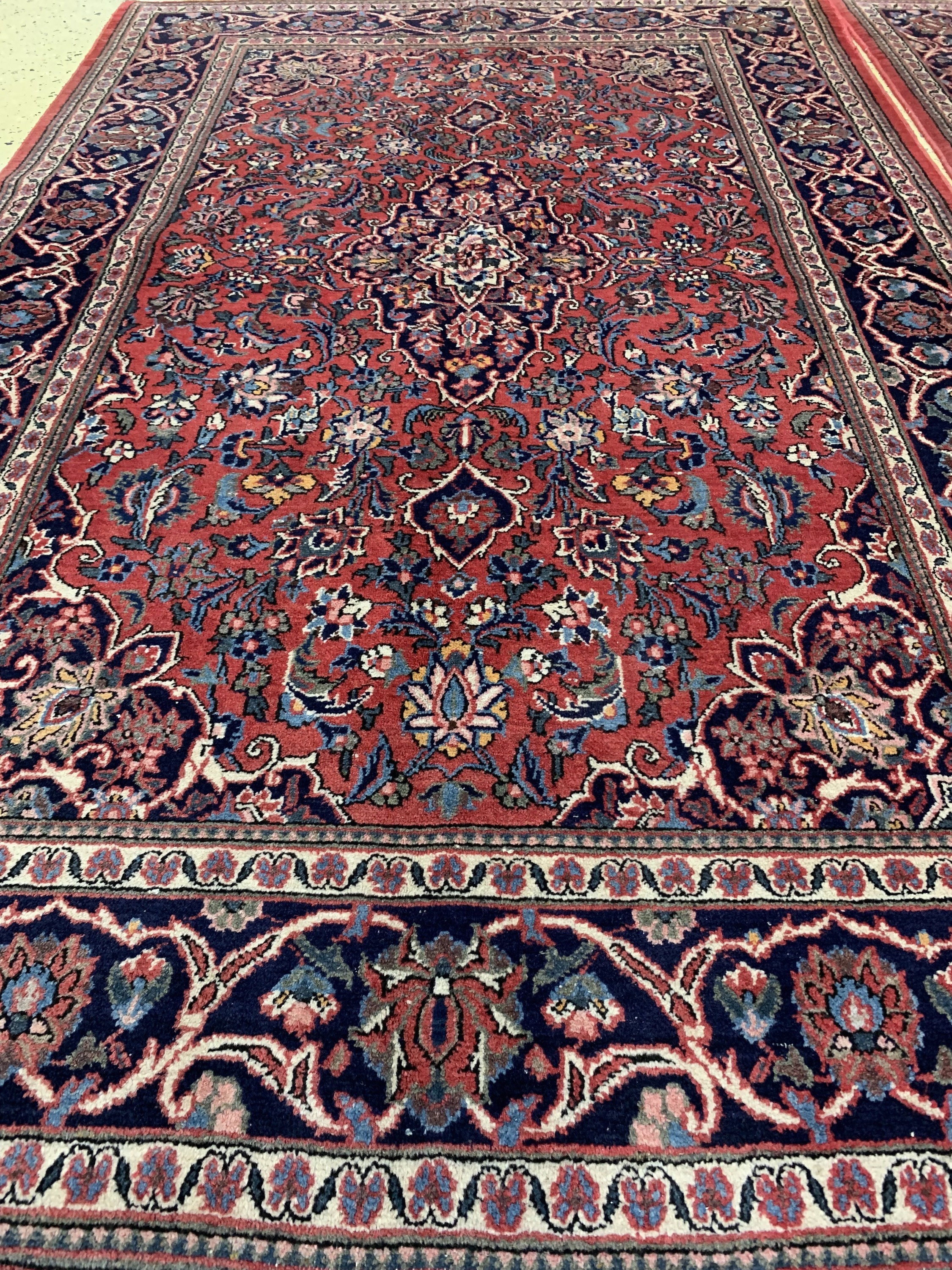 Detail b: 1 paar Keschan alt, Persien, ca. 60 Jahre, Wolle auf Baumwolle, ca. 210 x 132 cm, EHZ: 2