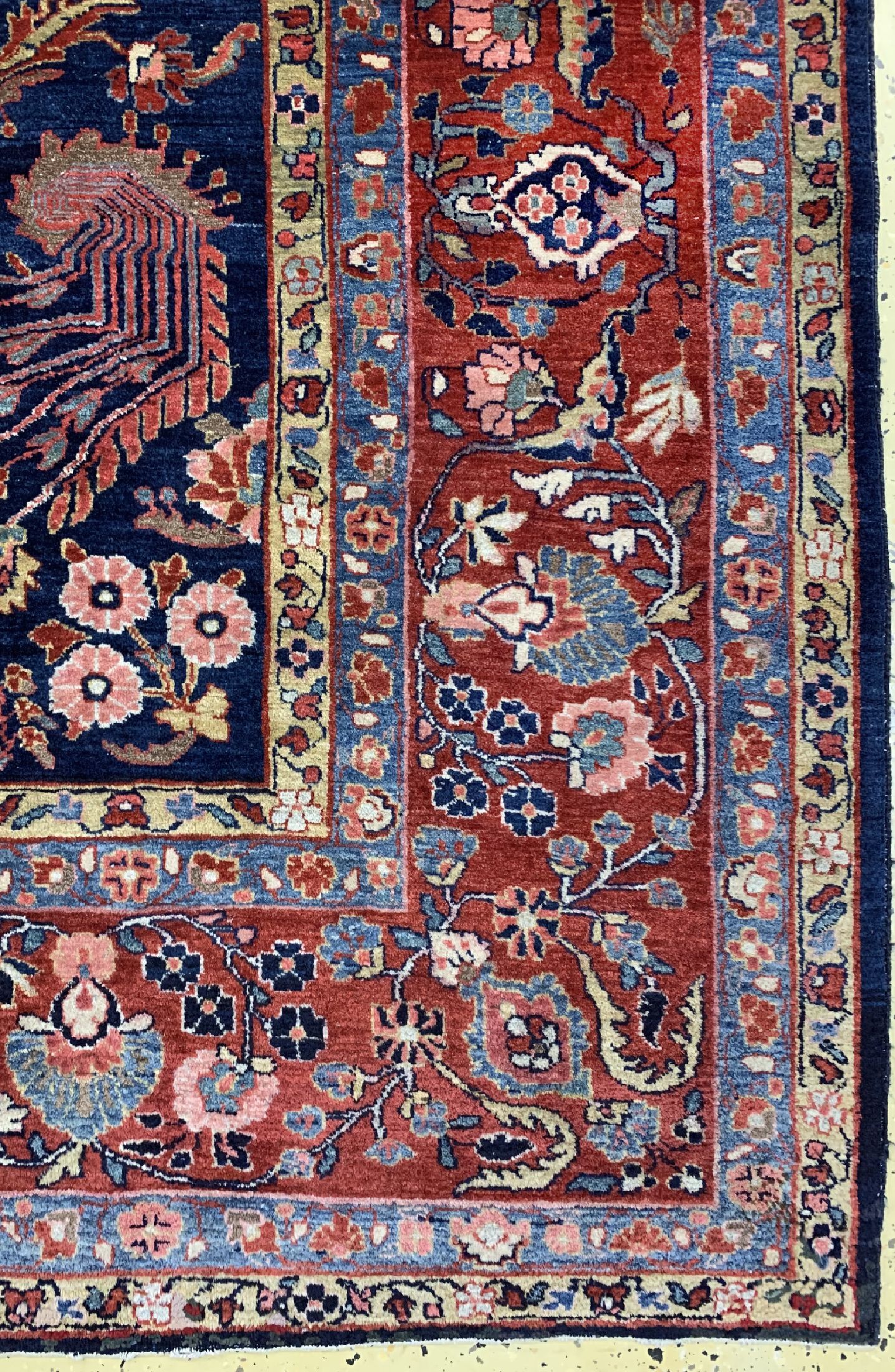 Detail a: Sarogh "Mohajeran"antik, Persien, um 1900, Korkwolle auf Baumwolle, ca. 362 x 275 cm, EHZ: 2