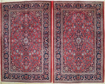Image 26731186 - 1 pair Kashan old, Persia, approx. 60 years, wool on cotton, approx. 210 x 132 cm, condition: 2. Rugs, Carpets & Flatweaves