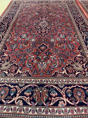26731186b - 1 pair Kashan old, Persia, approx. 60 years, wool on cotton, approx. 210 x 132 cm, condition: 2. Rugs, Carpets & Flatweaves
