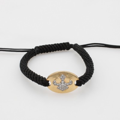 Image Shamballa-Armband "Fleur de Lis" mit Diamanten