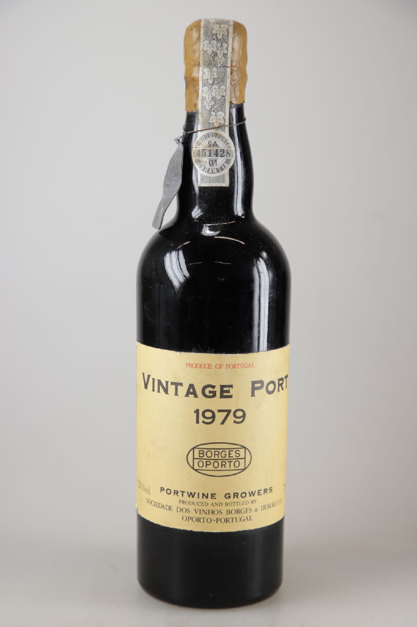 1 Flasche 1979 Borges & Irmao Vintage Port, Portwine Growers, Portugal, ca. 75cl, 20% Vol.