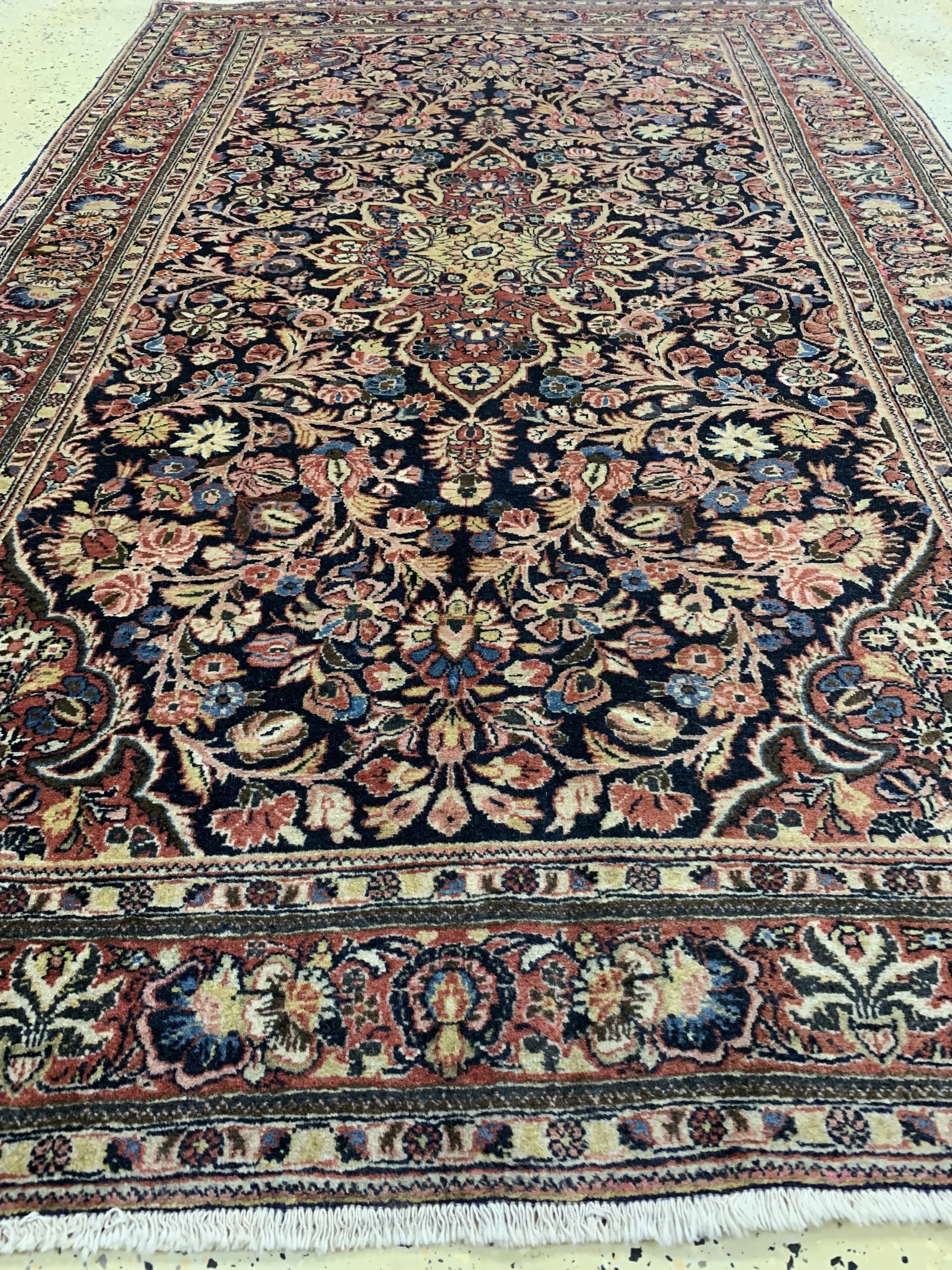 Detail d: Djosan alt, Persien, um 1950, Wolle auf Baumwolle, ca. 198 x 127 cm, EHZ: 2