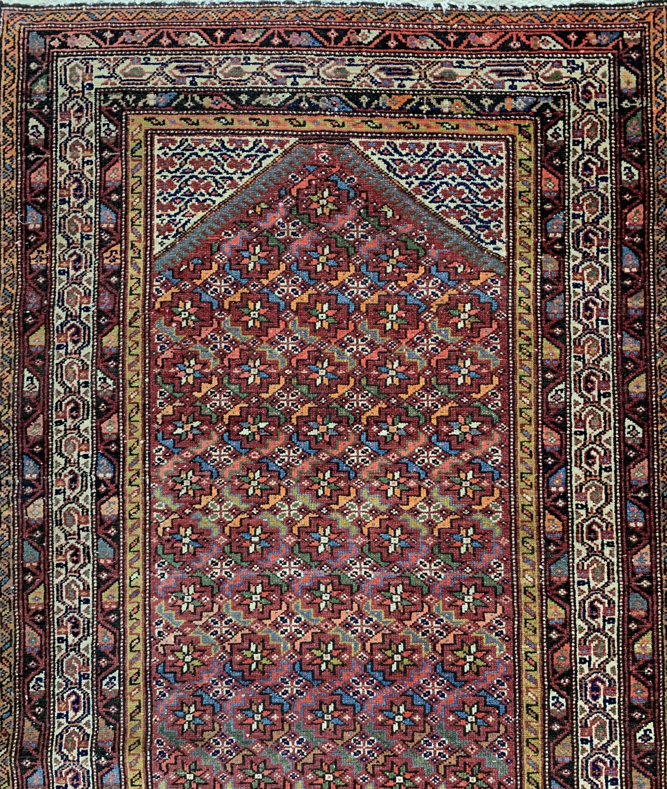 Detail b: Antiker Serabend, Persien, um 1910/1920, Wolle auf Baumwolle, ca. 373 x 107 cm, EHZ: 2