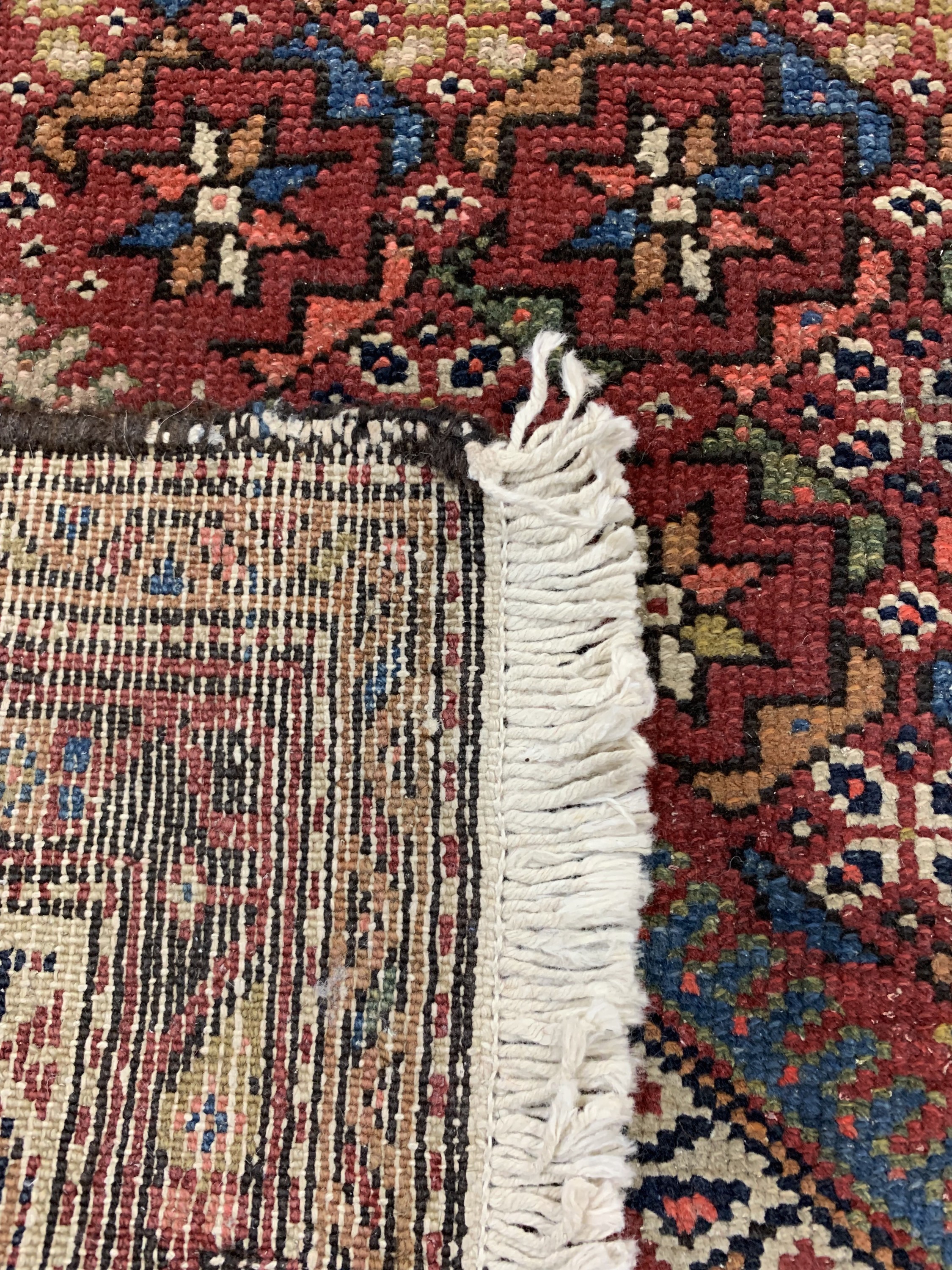 Detail e: Antiker Serabend, Persien, um 1910/1920, Wolle auf Baumwolle, ca. 373 x 107 cm, EHZ: 2