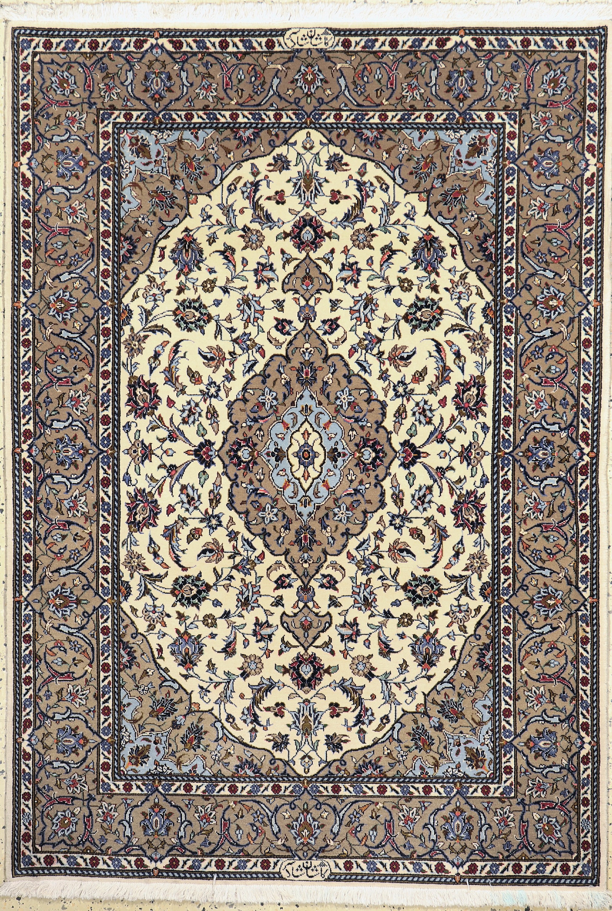 Keschan Kork"Shadsar", Persien, ca. 40 Jahre, Korkwolle auf Baumwolle, ca. 168 x 120 cm, EHZ: 1-2