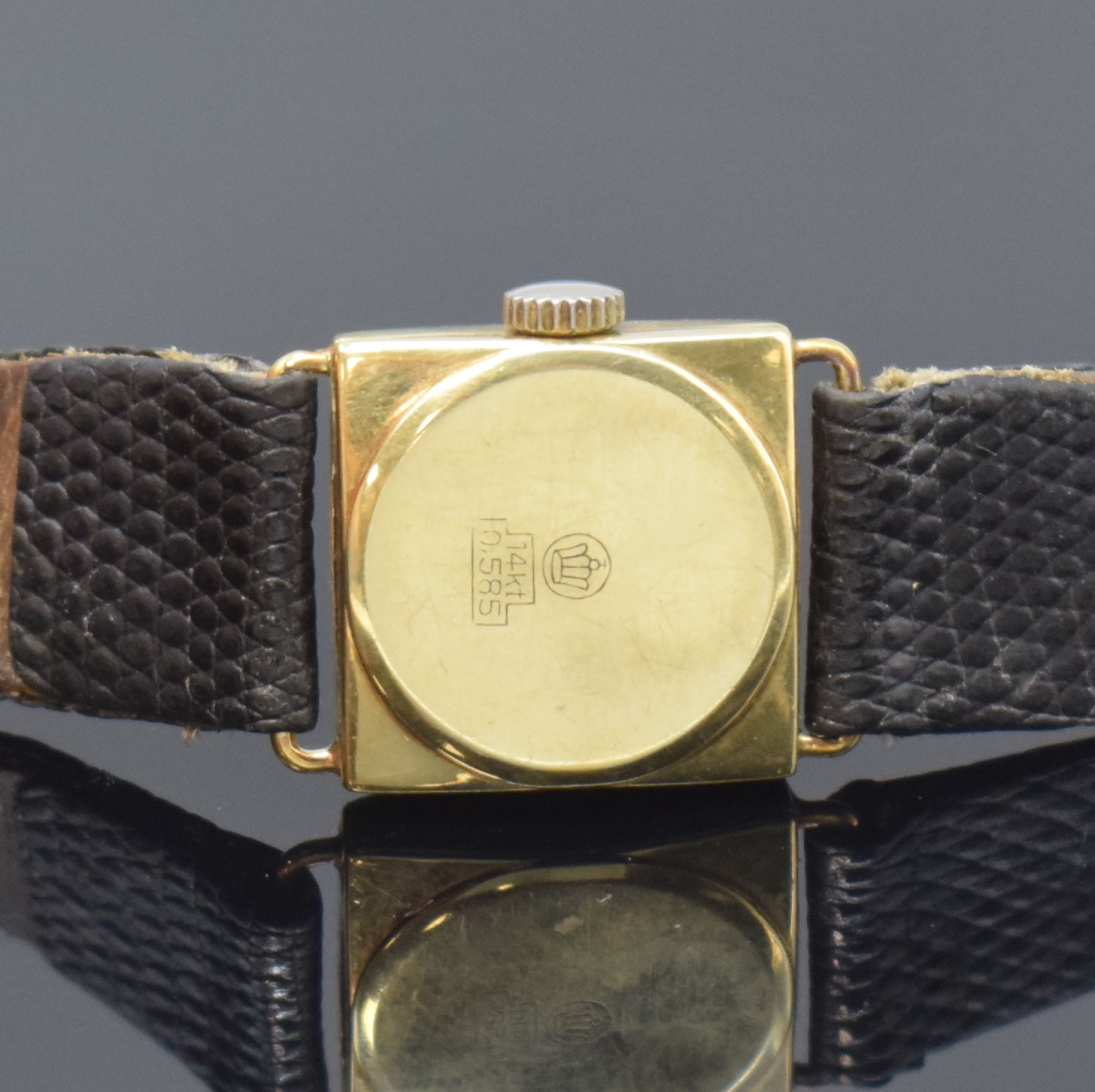 Detail e: GLYCINE und DUCADO 2 Damenarmbanduhren in 925er Silber und GG 585/000, Schweiz um 1960/1970, Handaufzug, 1) Ducado, Boden aufgedr., vers. Zifferbl. ...