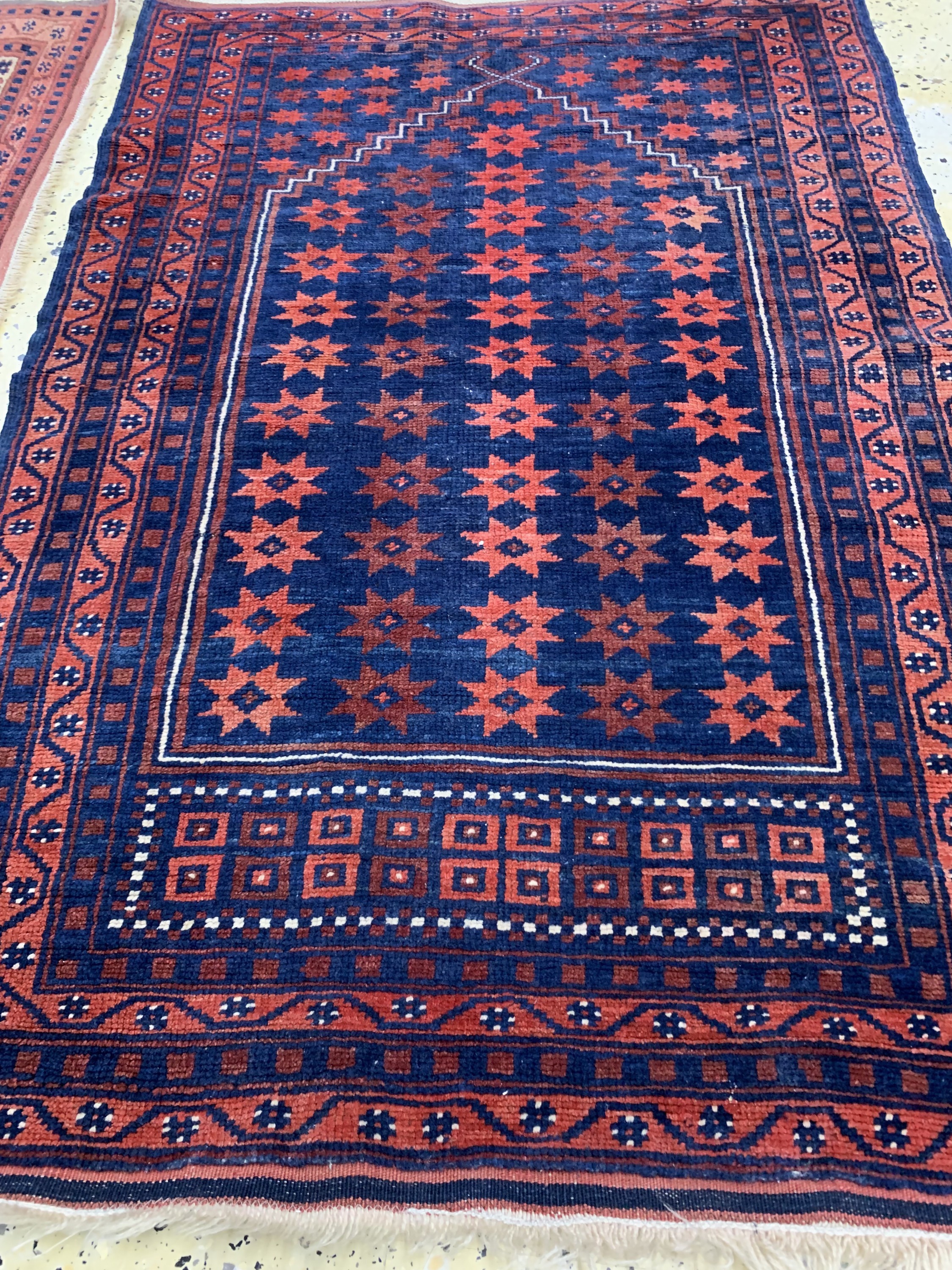 Detail d: 2 Lot Yagcibedir, Türkei, um 1960, Wolle auf Wolle, ca. 170 x 113 cm & 105 x 73cm, EHZ: 2