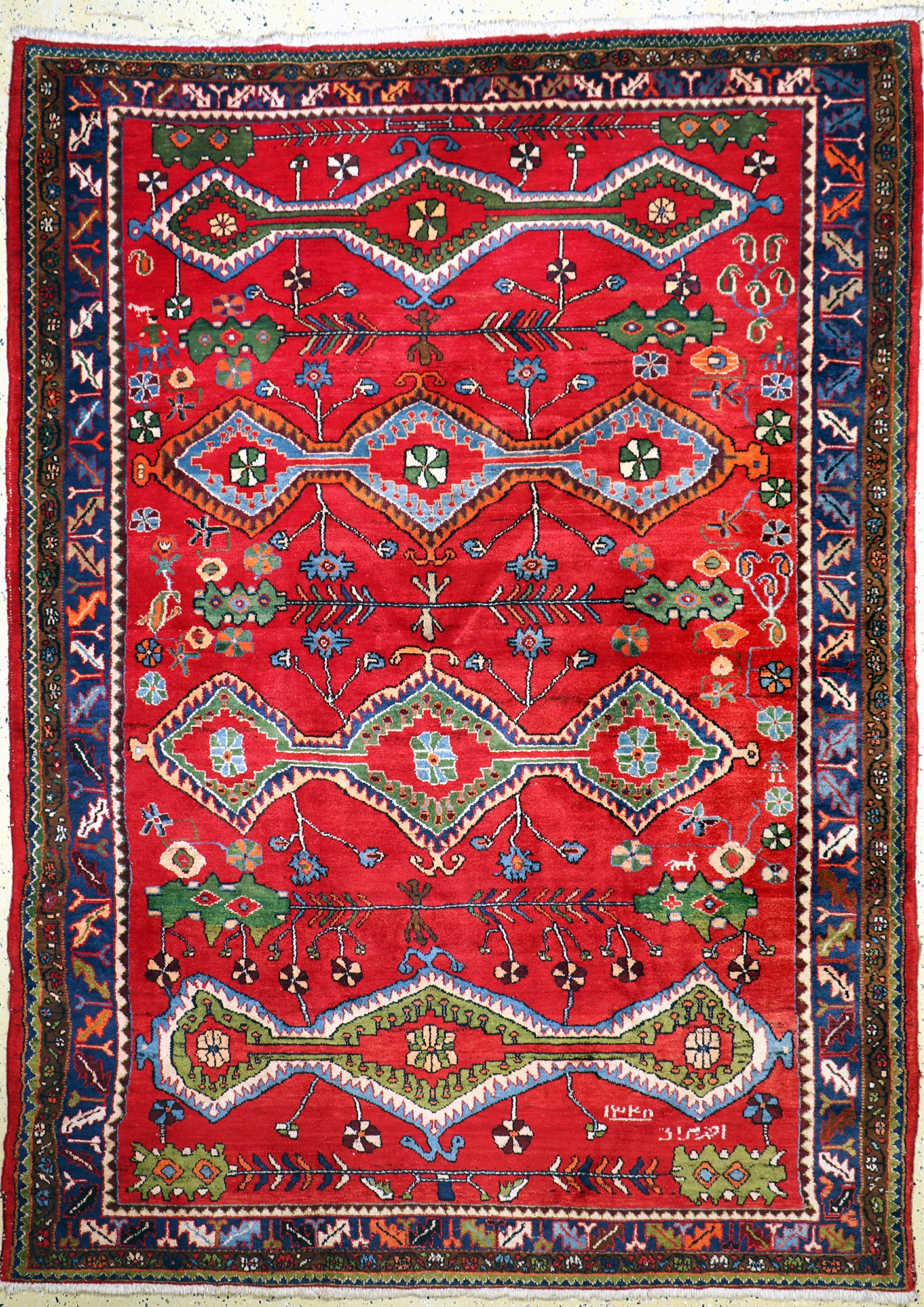 Lilian alt, Persien, datiert 1338(1960), Wolle auf Baumwolle, ca. 282 x 205 cm, EHZ: 1-2