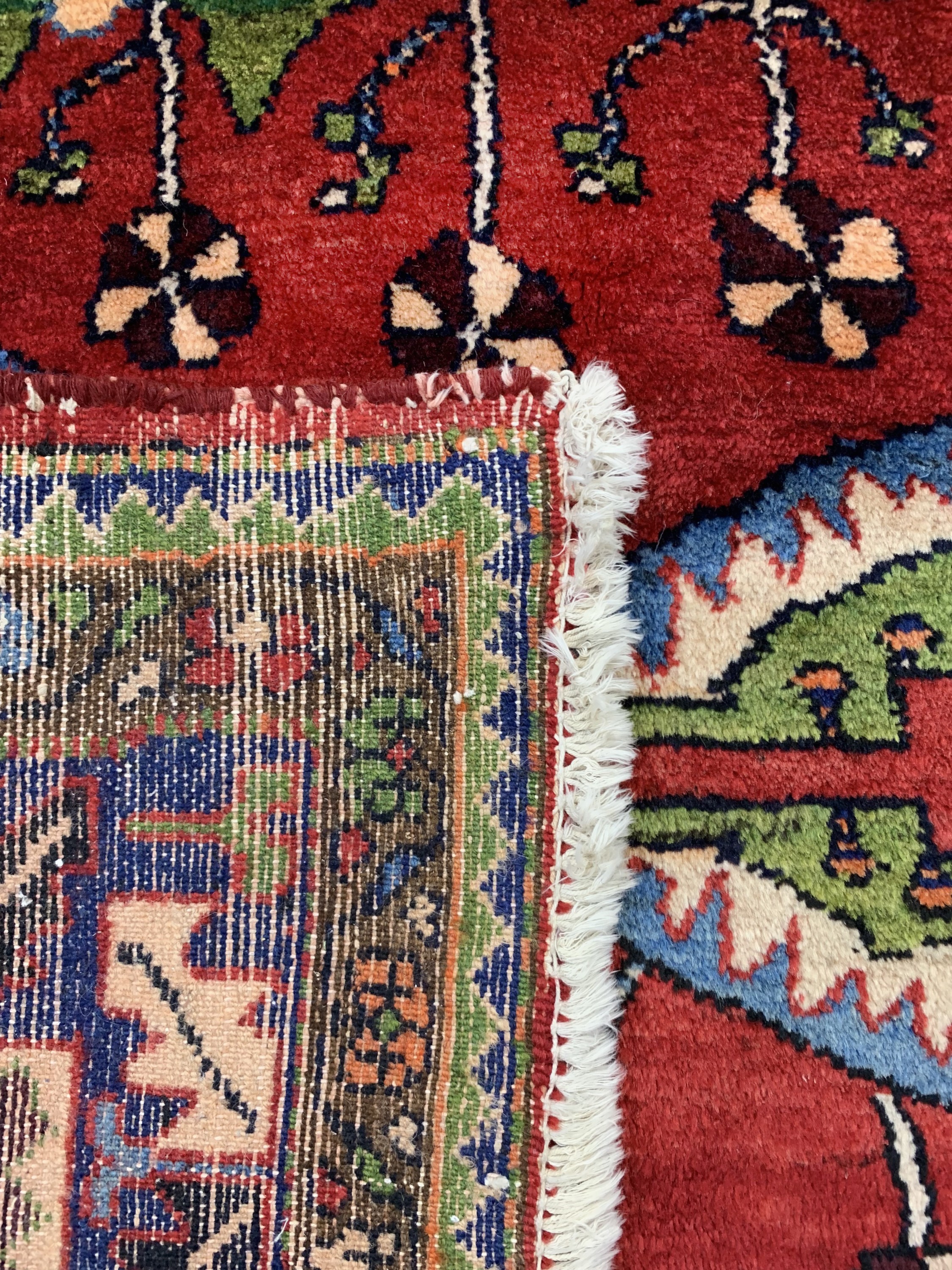 Detail e: Lilian alt, Persien, datiert 1338(1960), Wolle auf Baumwolle, ca. 282 x 205 cm, EHZ: 1-2