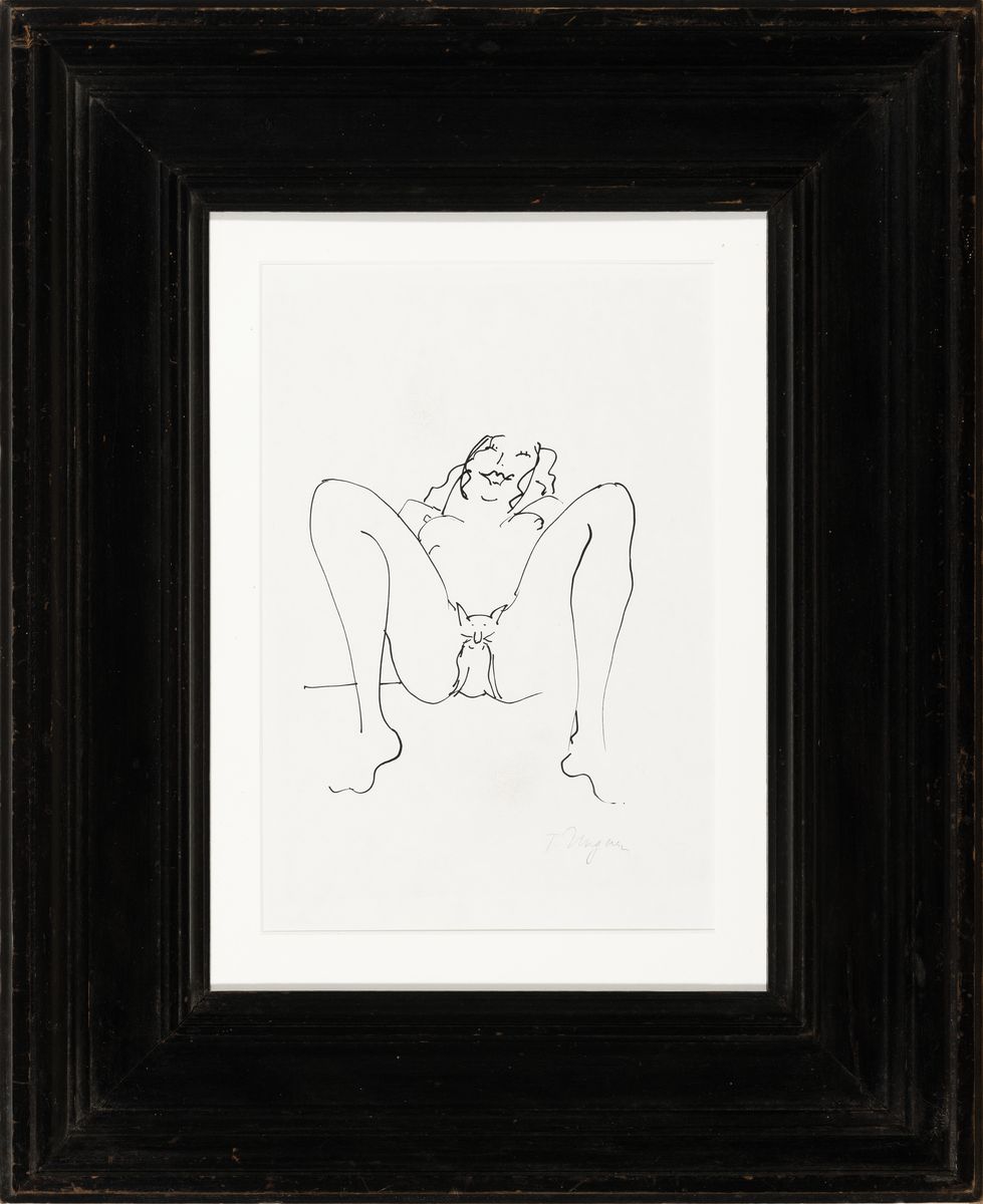 Detail k: Tomi Ungerer, 1931-2019, Tuschfederzeichnung auf Papier, rechts unten signiert, ca. 17x15cm, PP, u.Gl., R. ca. 51x42cm