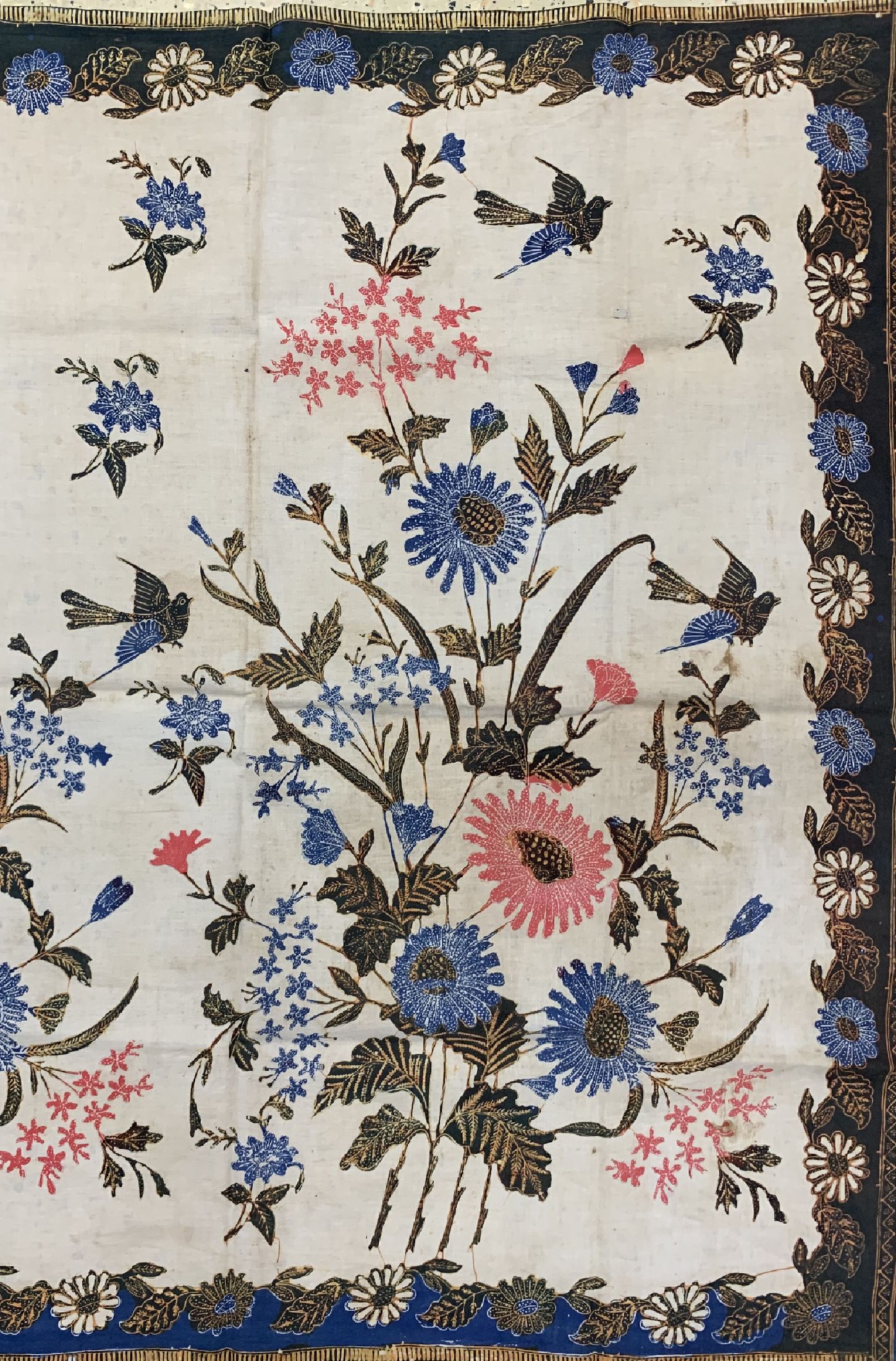 Detail a: 3 Kain Pajang Solo, Sumatra, um 1960/70, Baumwoll Batik, ca. 240 x 107 cm, EHZ: 2, minimal Löcher/Flecken