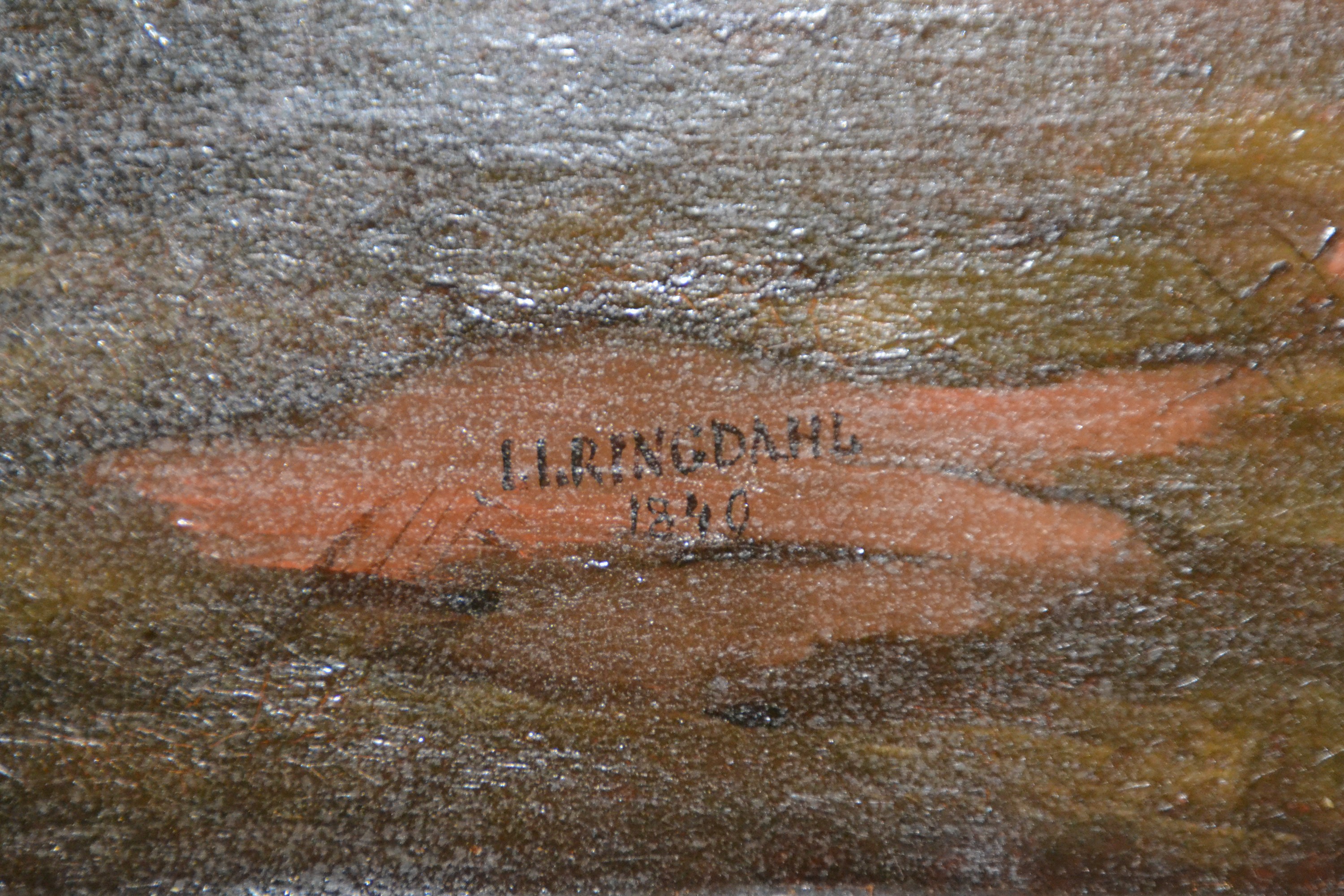 Detail c: Johan Julius Ringdahl, 1813 Högestad Ystad-1882 Stockholm, Studium bei Andreas Arfwissson in Lund und an der Akademie Stockholm, nahm 1831-1850 an ...