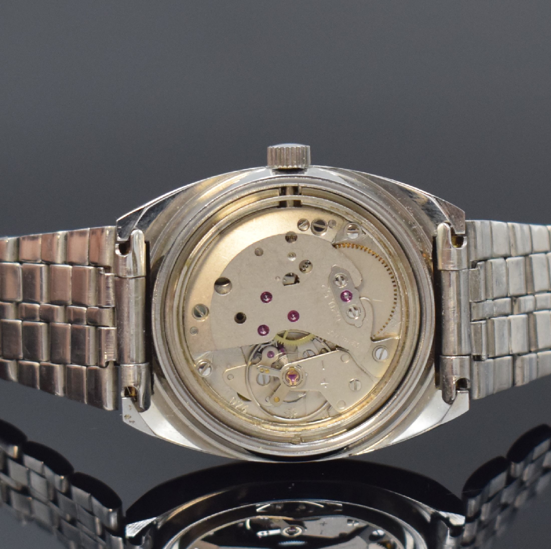 Detail h: Konvolut aus 3 Junghans Herrenarmbanduhren, Deutschland 1970er Jahre, alle Handaufzug, alle 17 St., 1 x verschr. Edelstahlgeh. an neutr. Gliederband, ...
