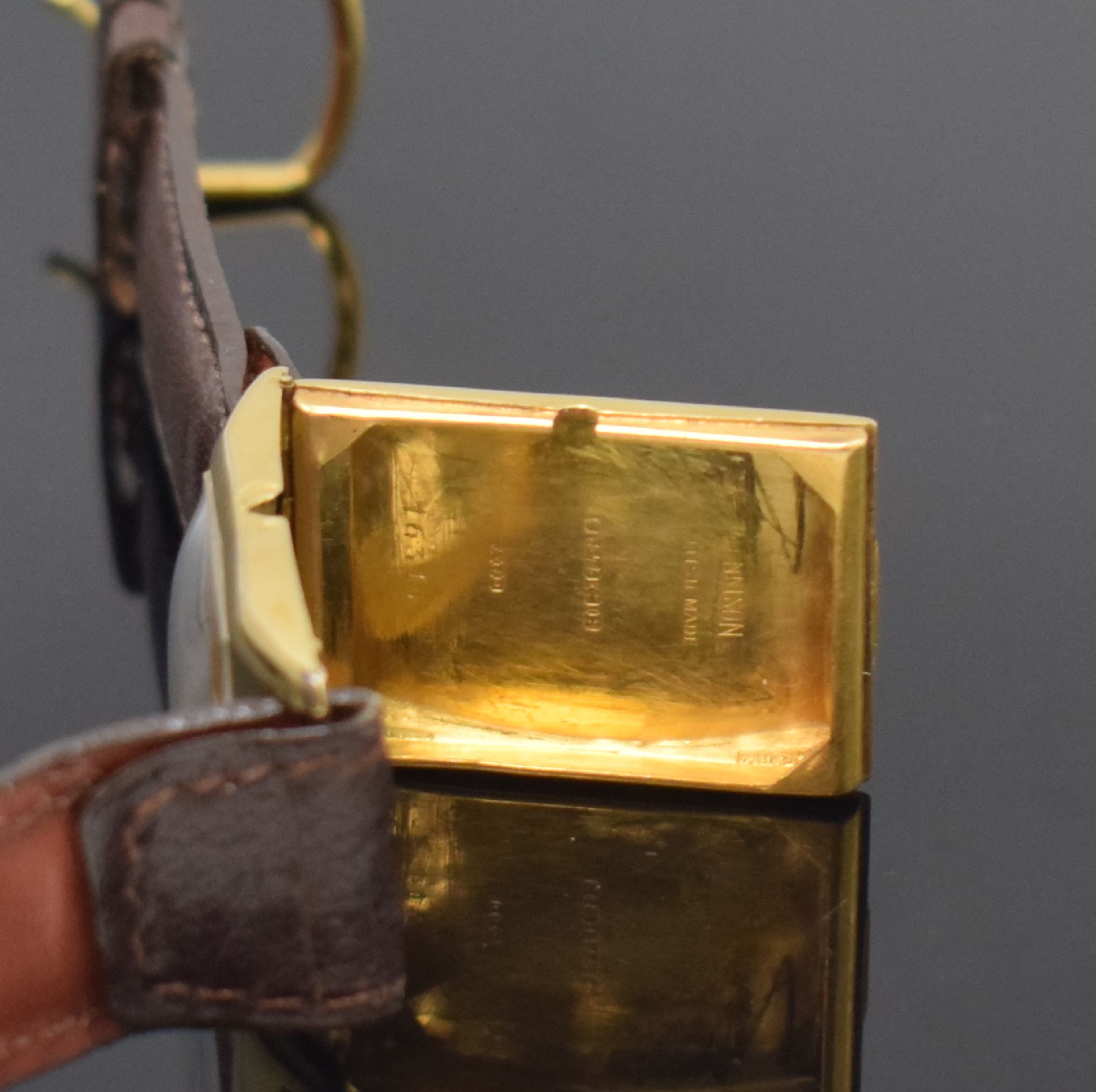 Detail i: WITTNAUER / ROTARY 2 rechteckige Armbanduhren in 9k Gold und goldfilled, England / USA mit schweizer Werken, um 1940, Handaufzug, 1) Rotary, ...