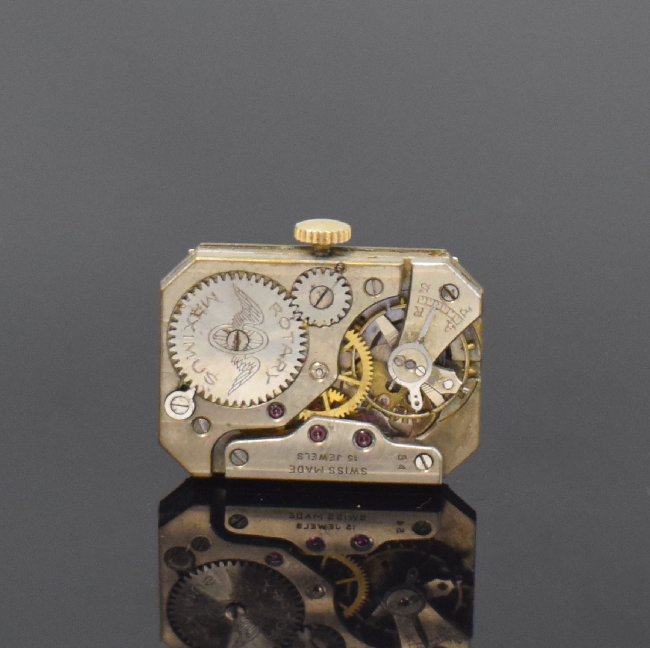 Detail j: WITTNAUER / ROTARY 2 rechteckige Armbanduhren in 9k Gold und goldfilled, England / USA mit schweizer Werken, um 1940, Handaufzug, 1) Rotary, ...