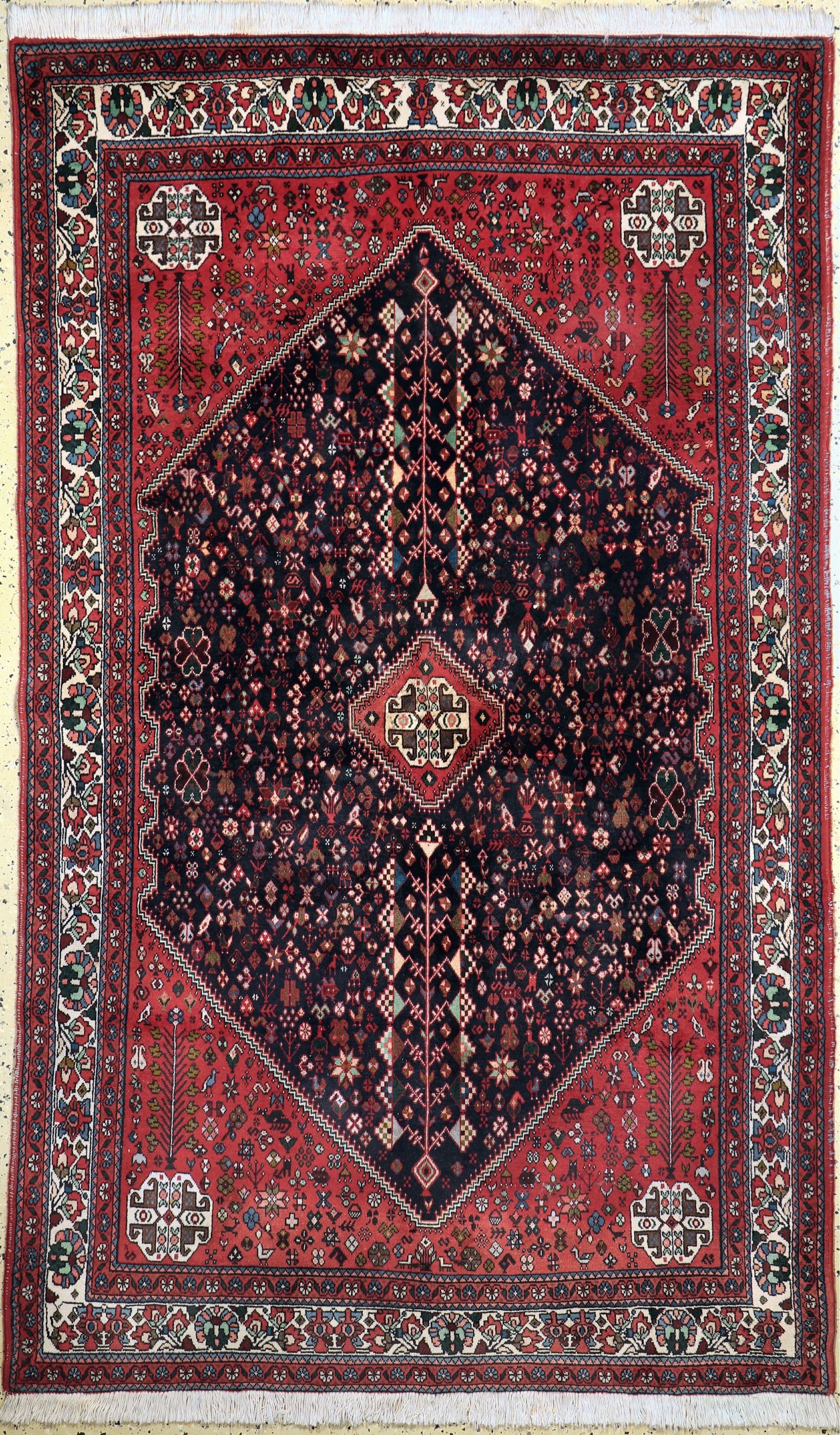 Abadeh, Persien, ca. 50 Jahre, Wolle auf Baumwolle, ca. 245 x 150 cm, EHZ: 2