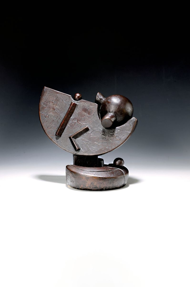 Andrea Cascella, italienischer Bildhauer, 1920-1990,Bronzeskulptur, rückseitig signiert,num. 18/50 römisch, ca. 24 x 25 cm, 1979- 1987 Direktor der ...