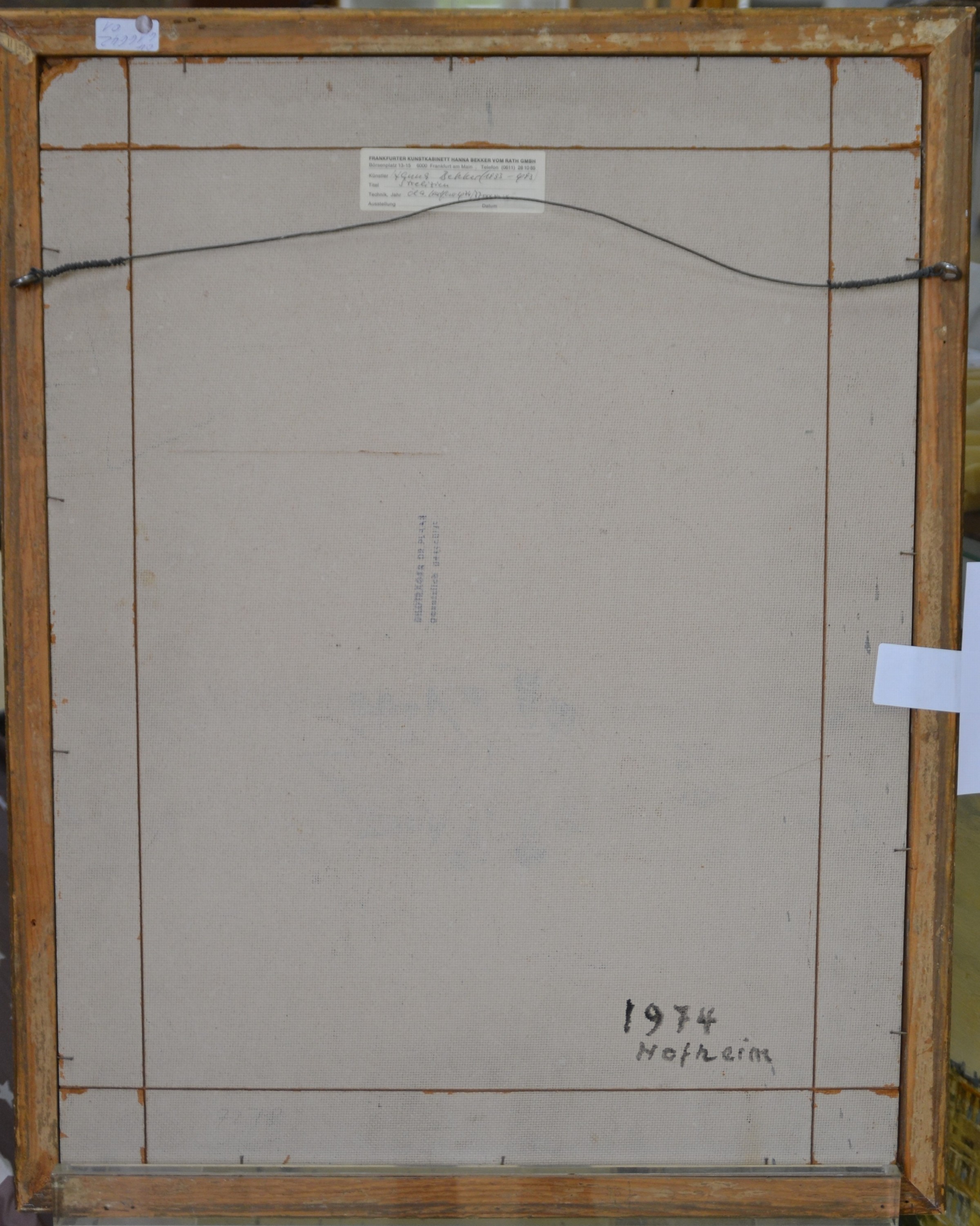 Detail d: Hanna Becker vom Rath, 1893-1983, Stillleben mit Strelizien, Öl/Hartfaser, rechts unten sign. und dat. 77, ca. 65x50cm, R. ca. 70x55cm