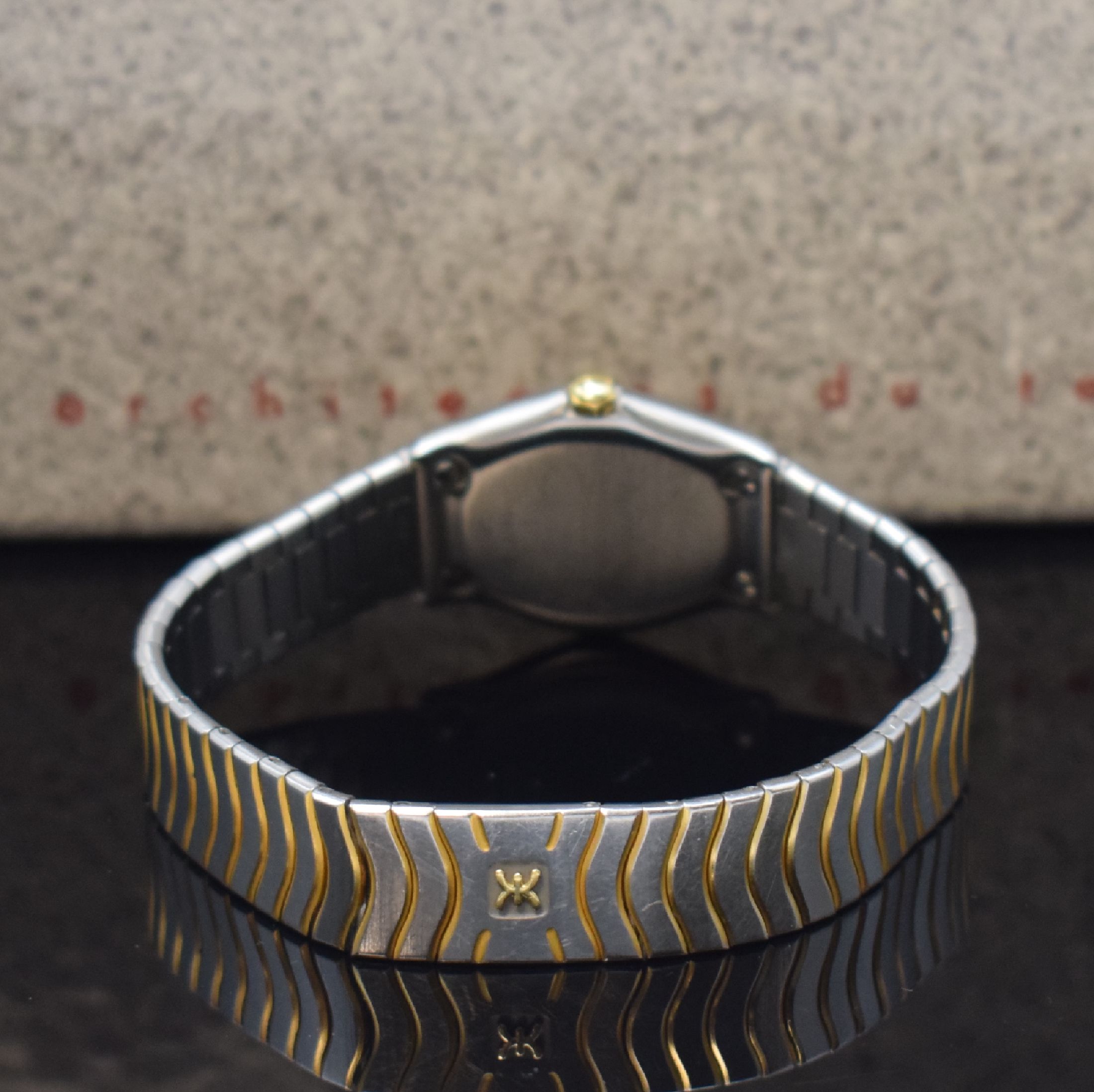 Detail b: EBEL Sport Classique Damenarmbanduhr Referenz 183930 mit Diamanten, Schweiz verk. lt. beil. Pap. 05/1992, quarz, Edelstahl/Gold komb., orig. ...