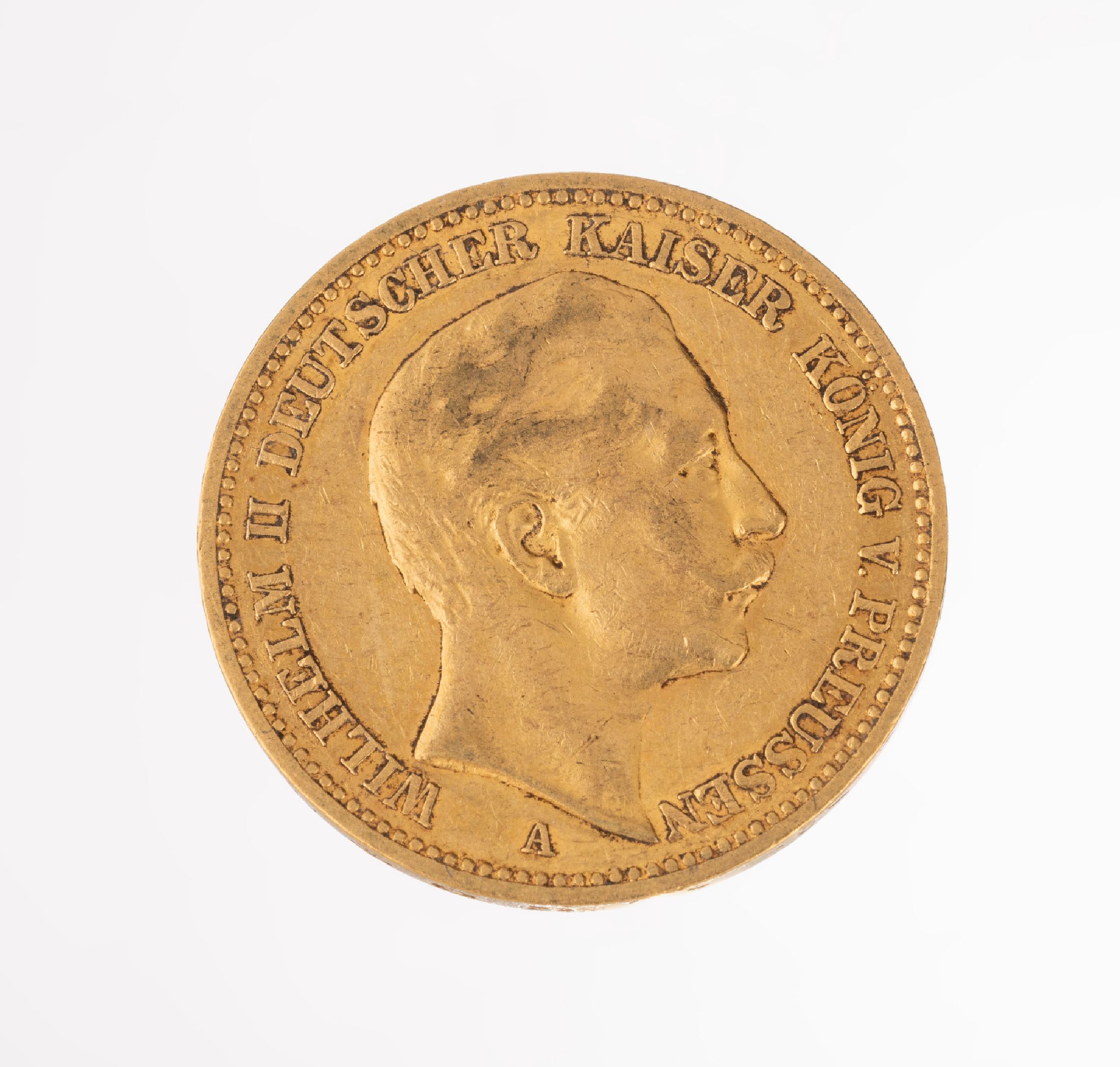 Goldmünze 20 Mark, Deutsches Reich, 1894, Wilhelm II., Deutscher Kaiser König von Preußen