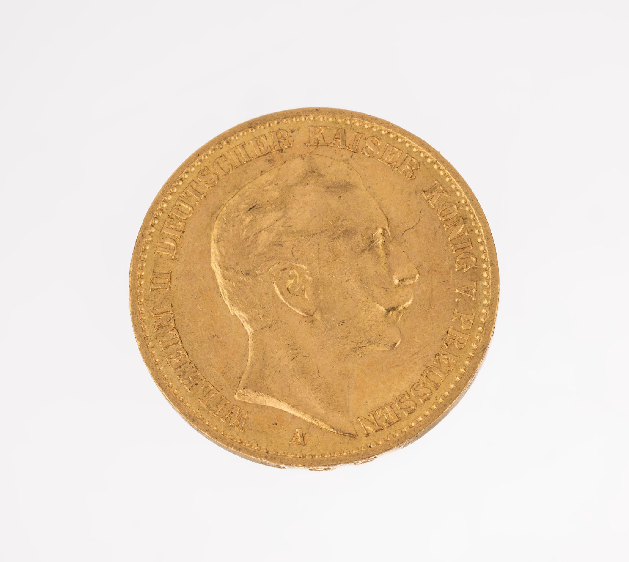 20 Mark Goldmünze, Deutsches Reich, 1912, Wilhelm II., Deutscher Kaiser König von Preußen