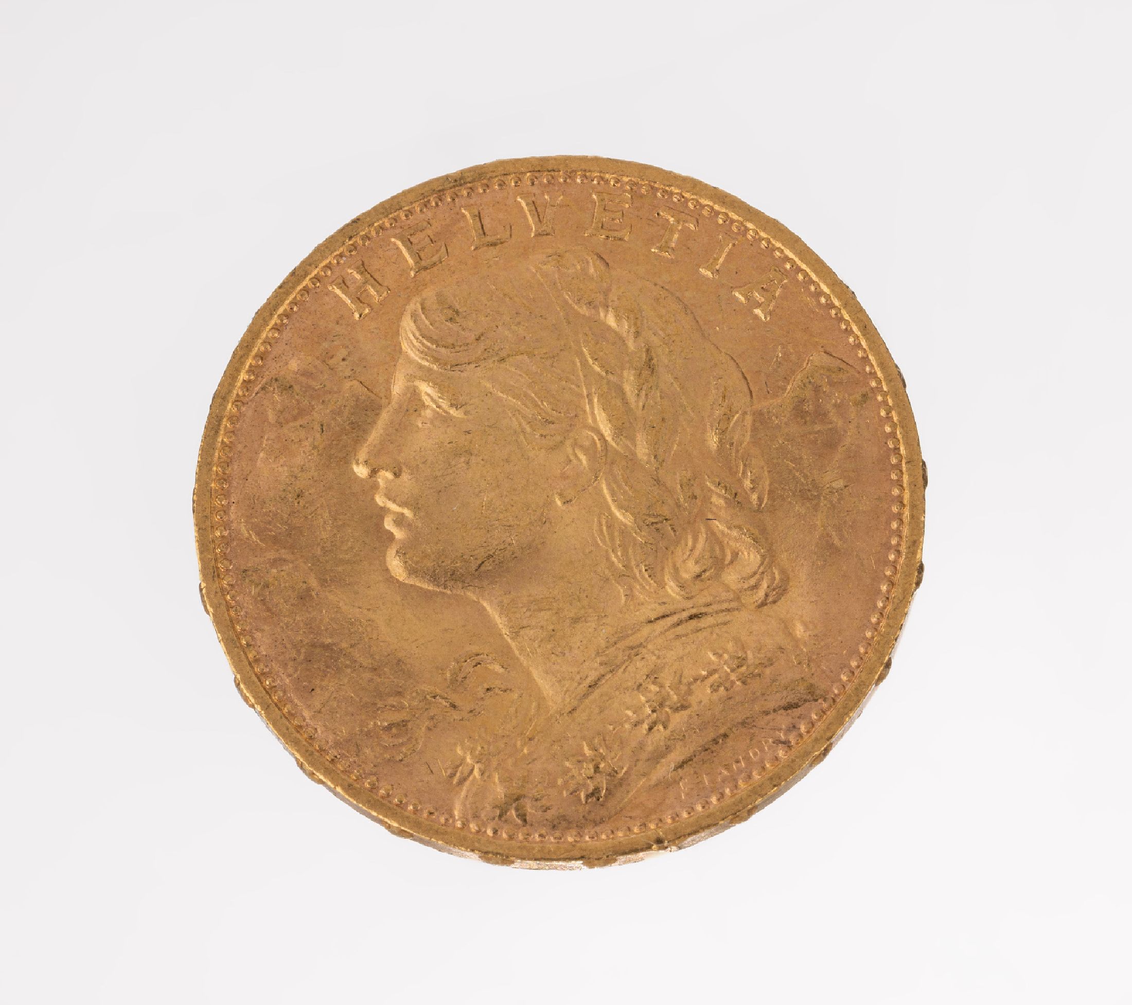 Goldmünze 20 Franken, Schweiz, 1930, sogn. Vreneli