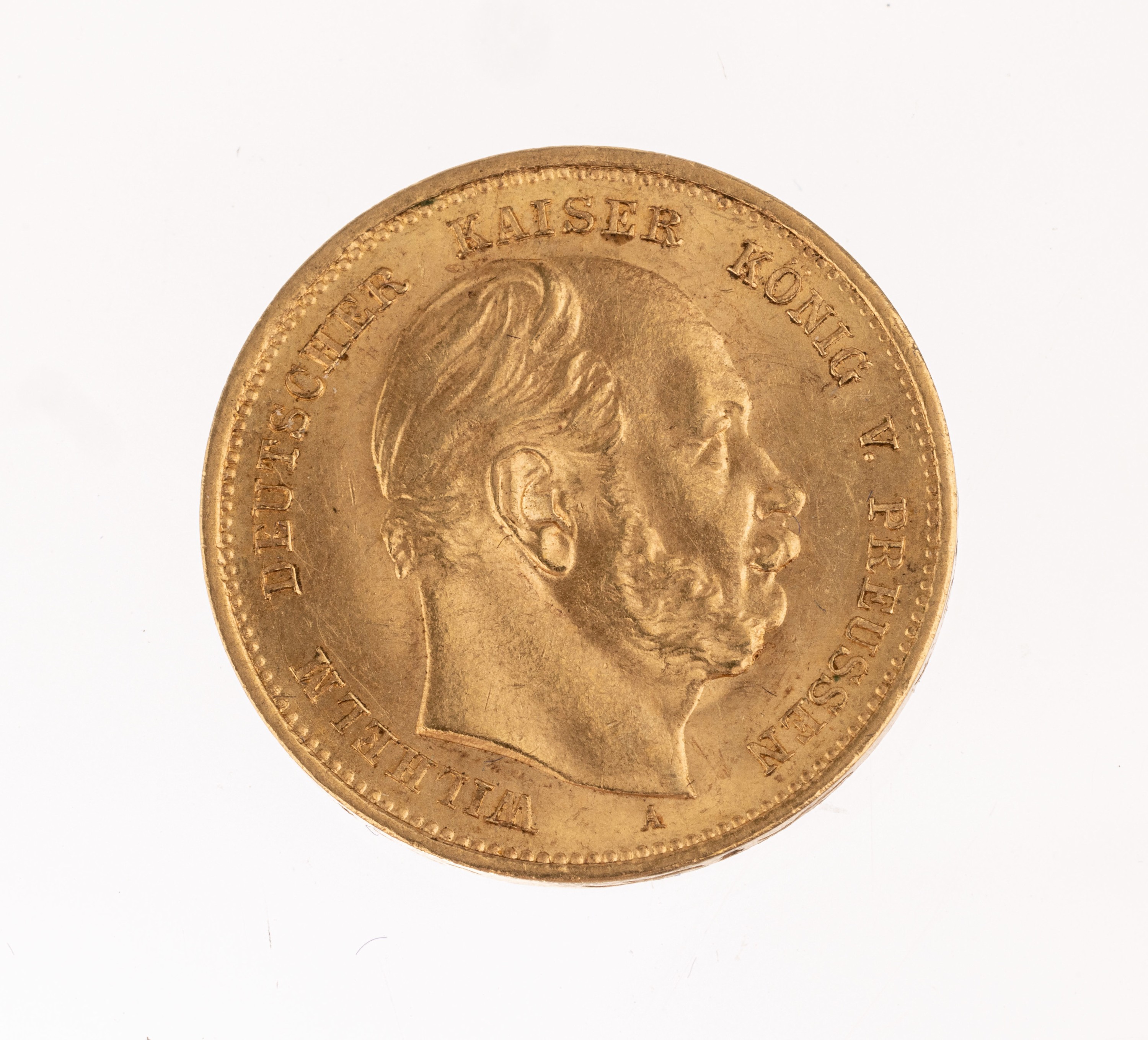 10 Mark Goldmünze, Deutsches Reich, 1888, Wilhelm, Deutscher Kaiser König von Preußen