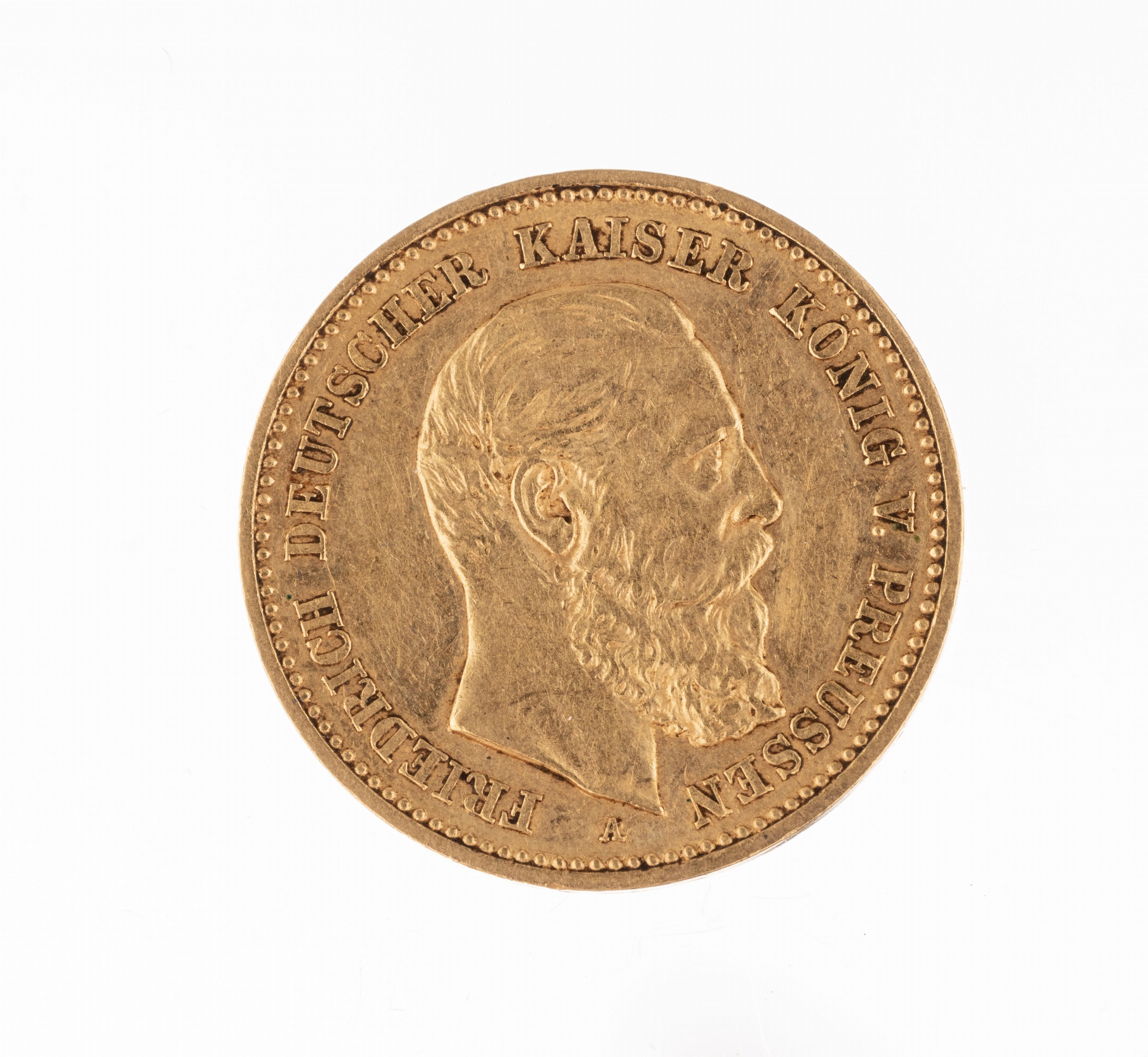 5 Mark Goldmünze, Deutsches Reich, 1888, Friedrich, Deutscher Kaiser König von Preußen