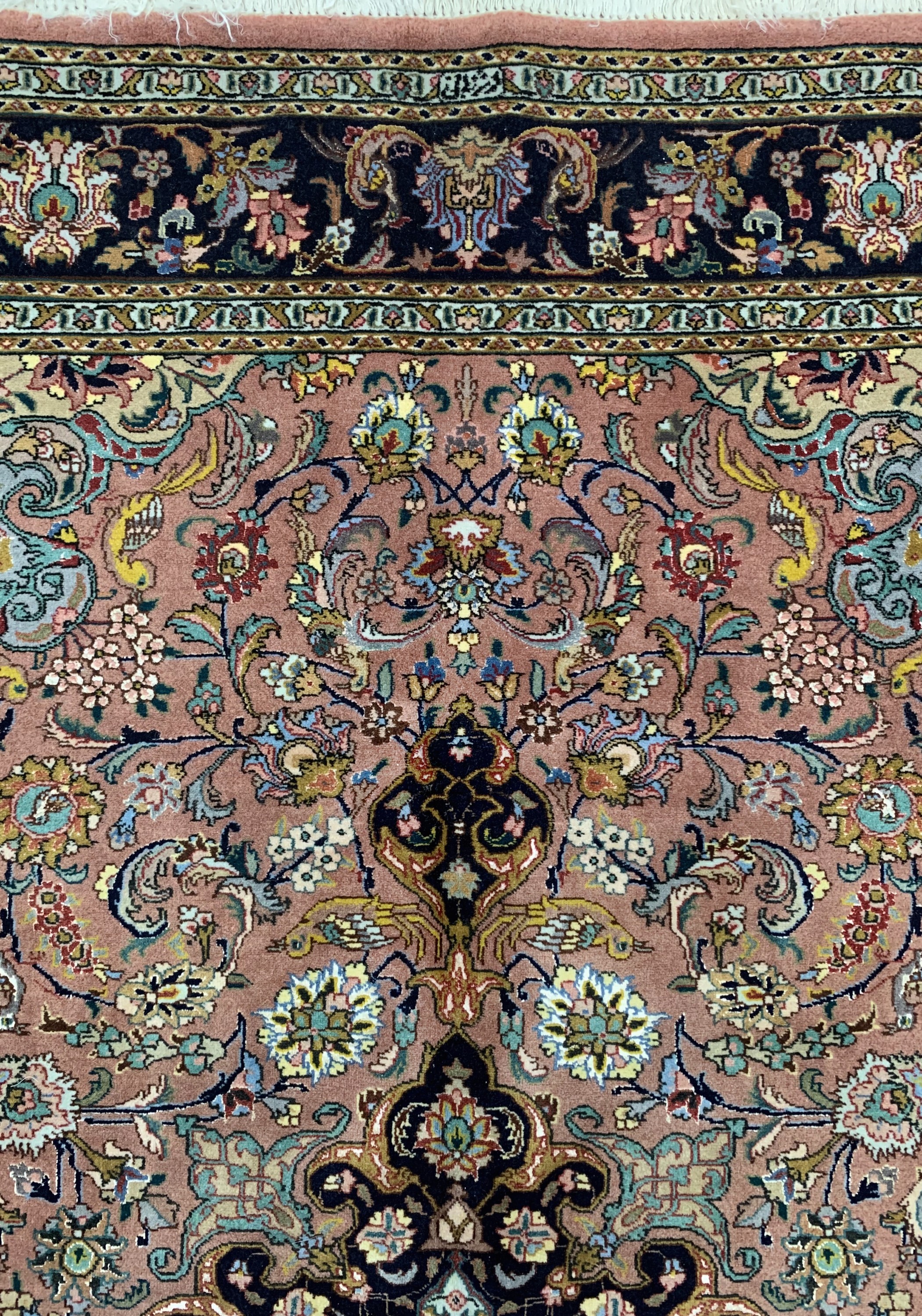 Detail c: Täbriz fein(50 Raj), Persien, ca. 50 Jahre,Korkwolle mit Seide, ca. 193 x 142 cm, EHZ: 2