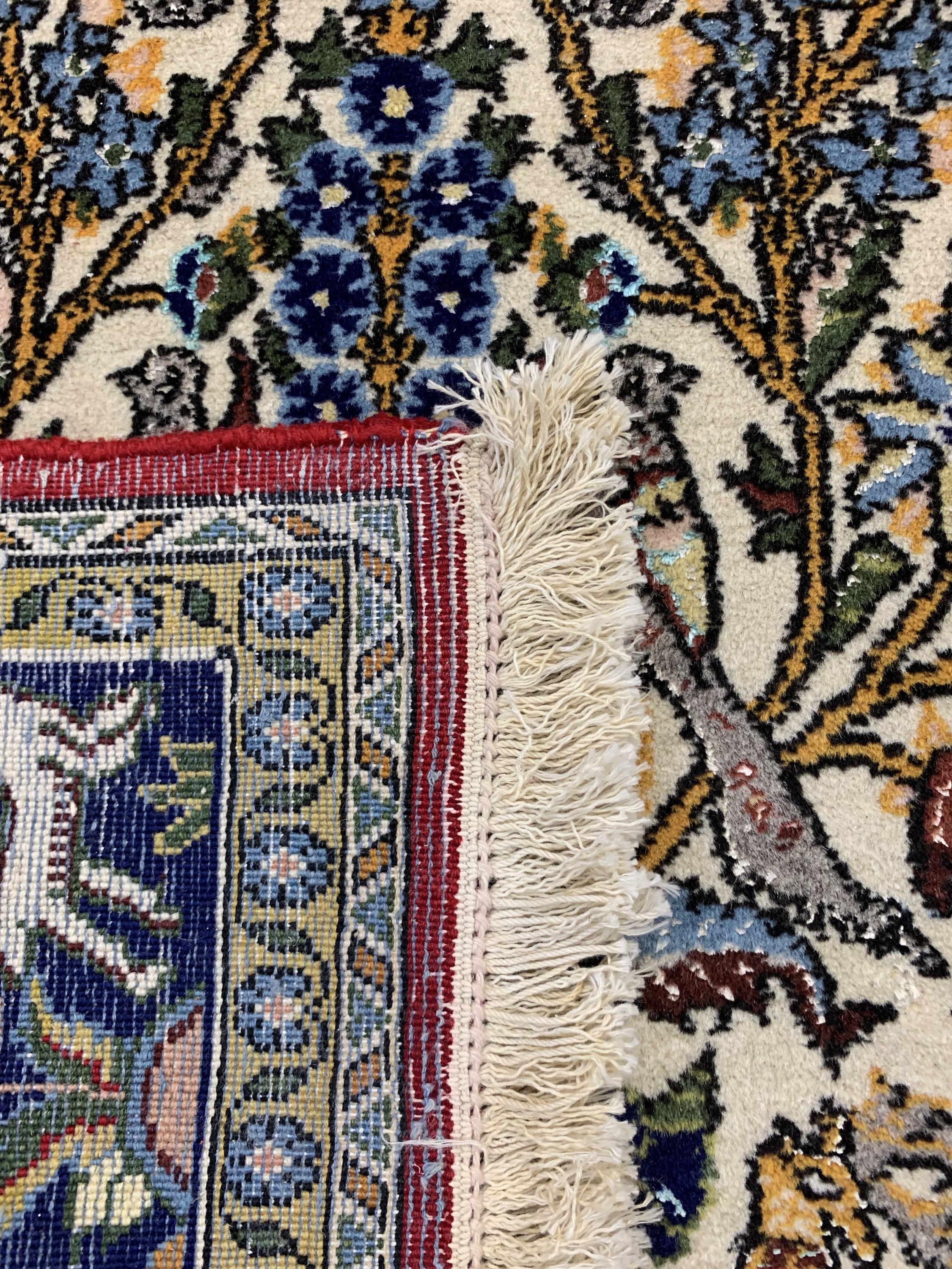 Detail e: Ghom alt, Persien, um 1960, Wolle mit Seide, ca. 163 x 103 cm, EHZ: 2