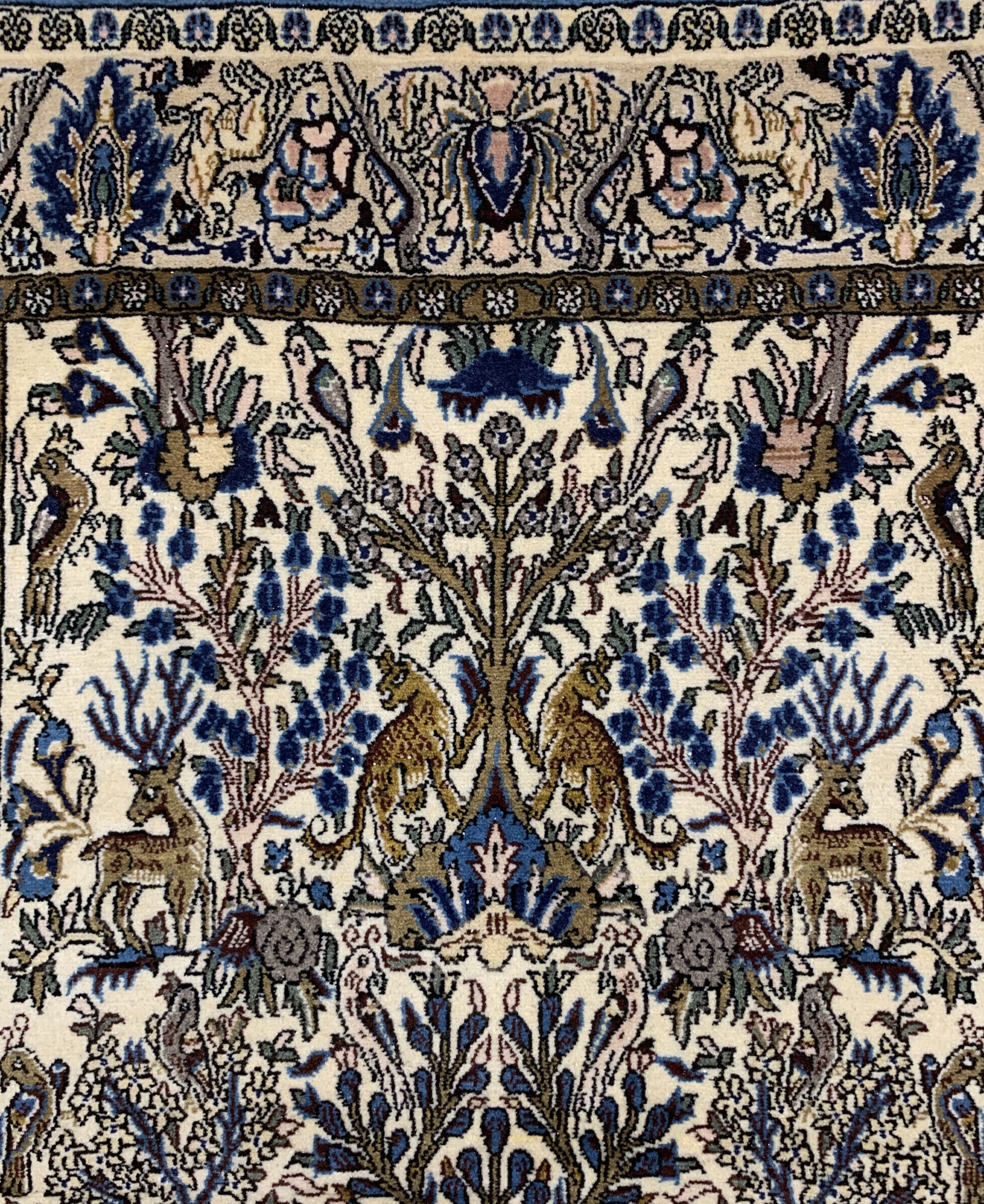 Detail c: Ghom alt, Persien, ca. 60 Jahre, Wolle auf Baumwolle, ca. 165 x 103 cm, EHZ: 1-2