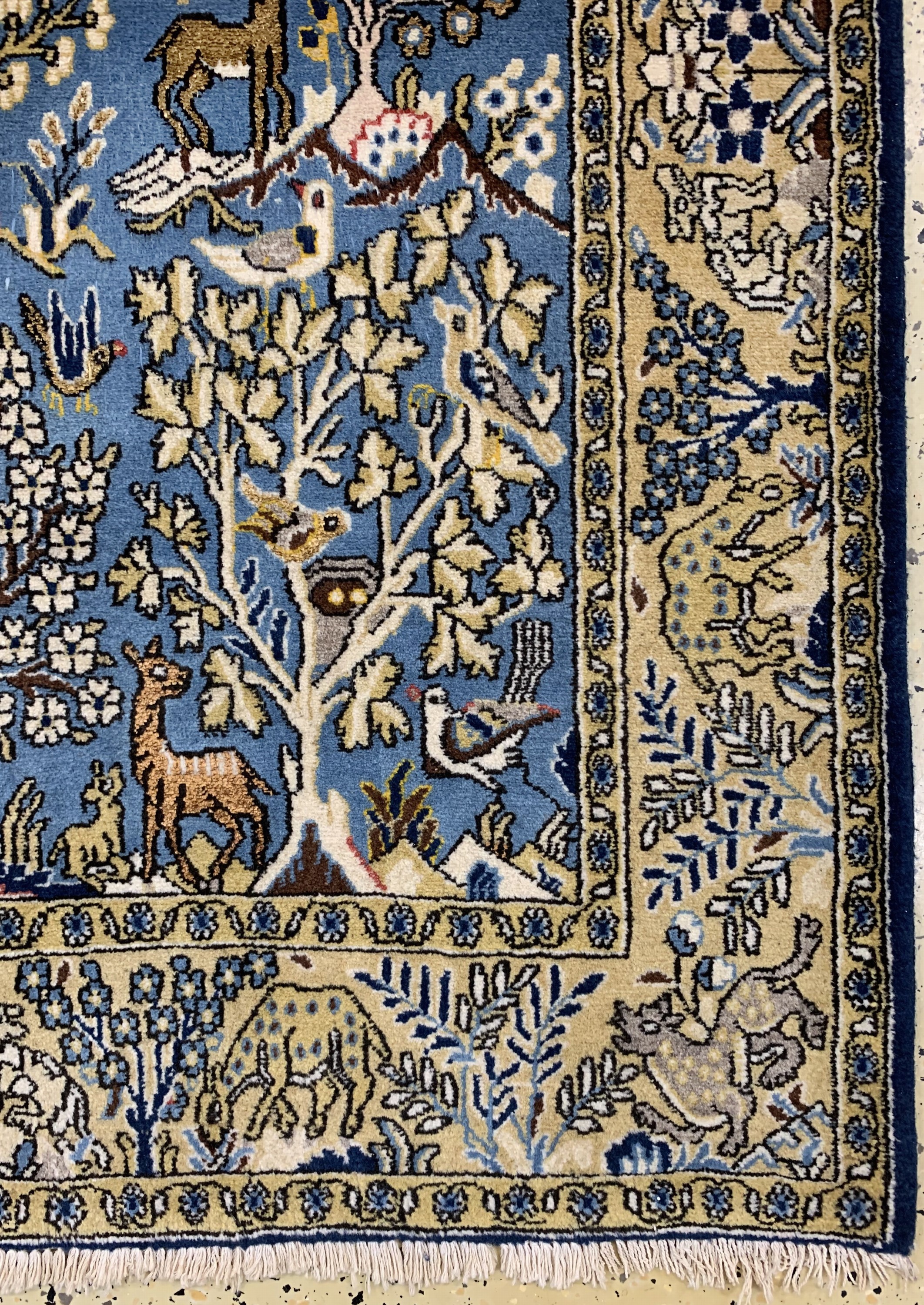 Detail a: Ghom alt, Persien, ca. 60 Jahre, Wolle mit Seide, ca. 213 x 130 cm, EHZ: 2