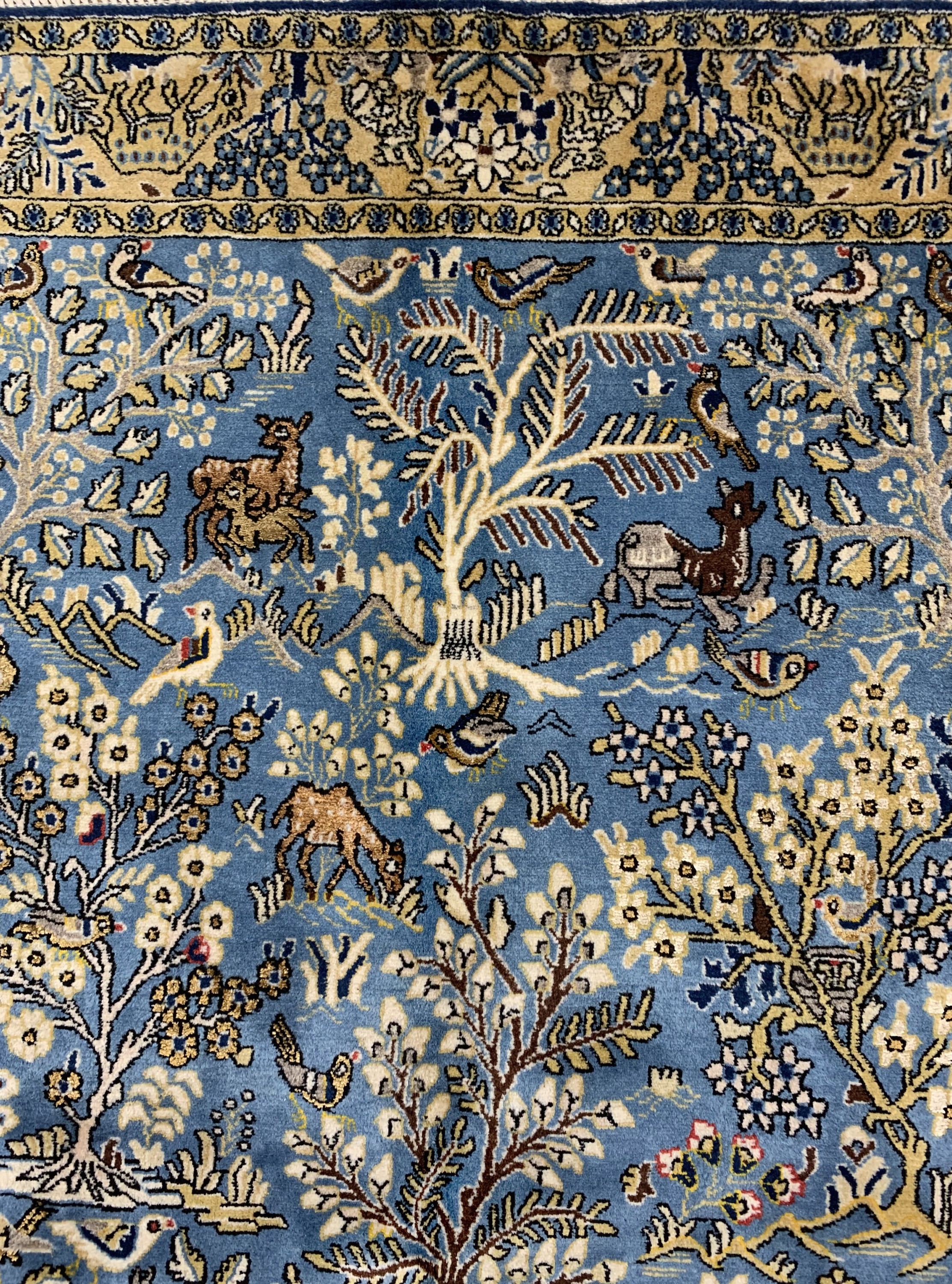 Detail c: Ghom alt, Persien, ca. 60 Jahre, Wolle mit Seide, ca. 213 x 130 cm, EHZ: 2