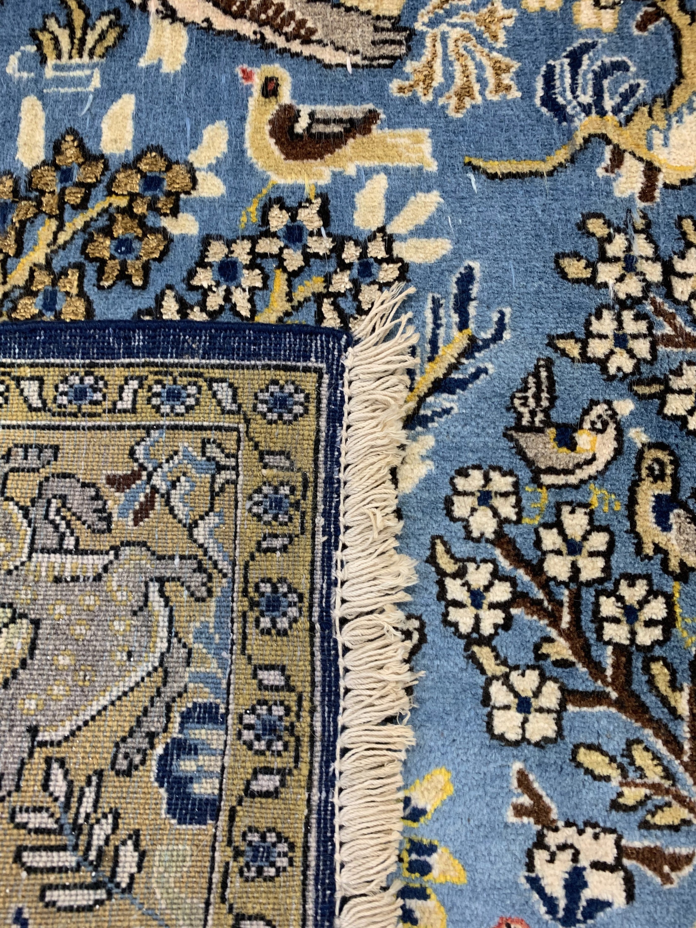 Detail e: Ghom alt, Persien, ca. 60 Jahre, Wolle mit Seide, ca. 213 x 130 cm, EHZ: 2
