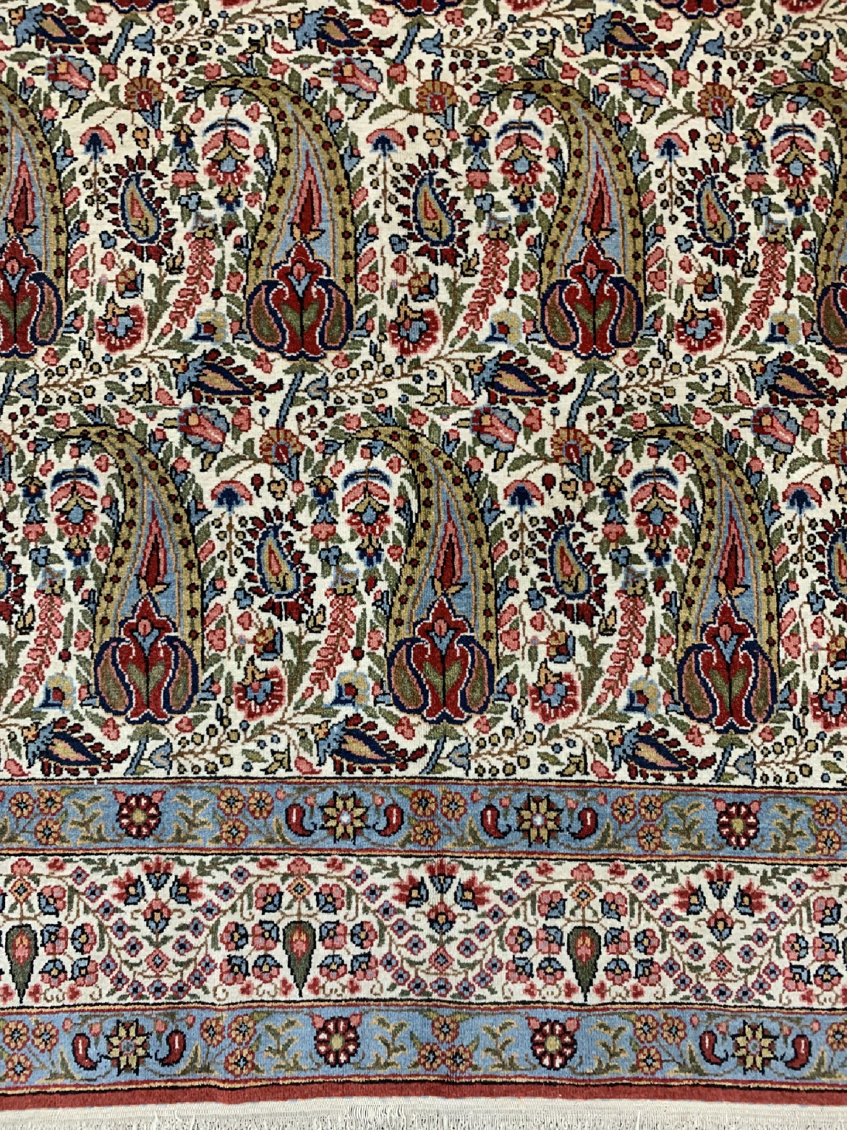 Detail b: Ghom Kork, Persien, um 1950, Korkwolle auf Baumwolle, ca. 210 x 140 cm, EHZ: 1-2