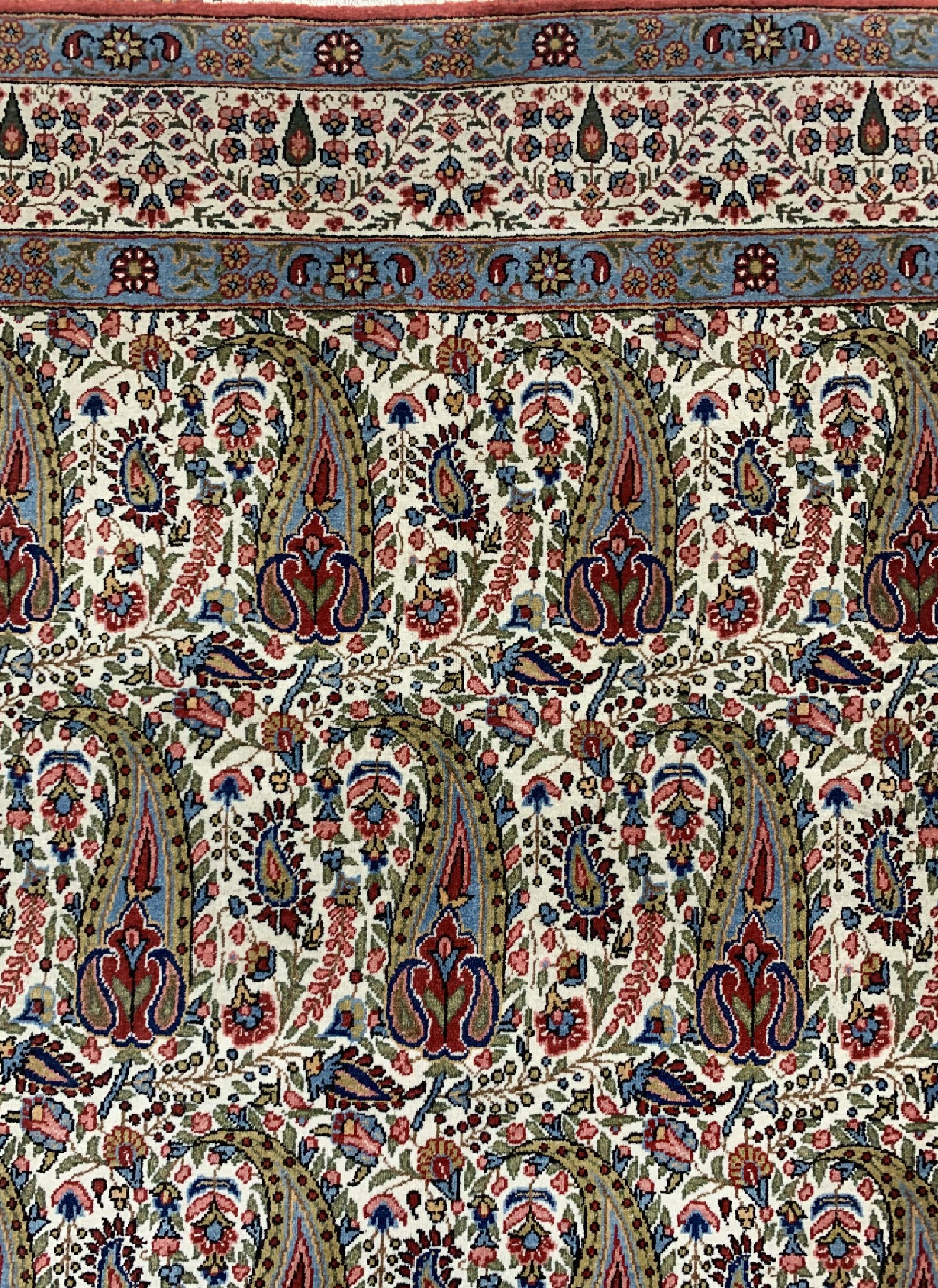 Detail c: Ghom Kork, Persien, um 1950, Korkwolle auf Baumwolle, ca. 210 x 140 cm, EHZ: 1-2