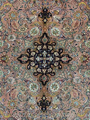 26740563b - Tabriz fine(50 Raj), Persia, approx. 50 years,corkwool with silk, approx. 193 x 142 cm, condition: 2. Rugs, Carpets & Flatweaves