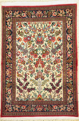 Image 26740573 - Qum cork, Persia, approx. 50 years, corkwool on cotton, approx. 152 x 106 cm, condition: 1 -2. Rugs, Carpets & Flatweaves
