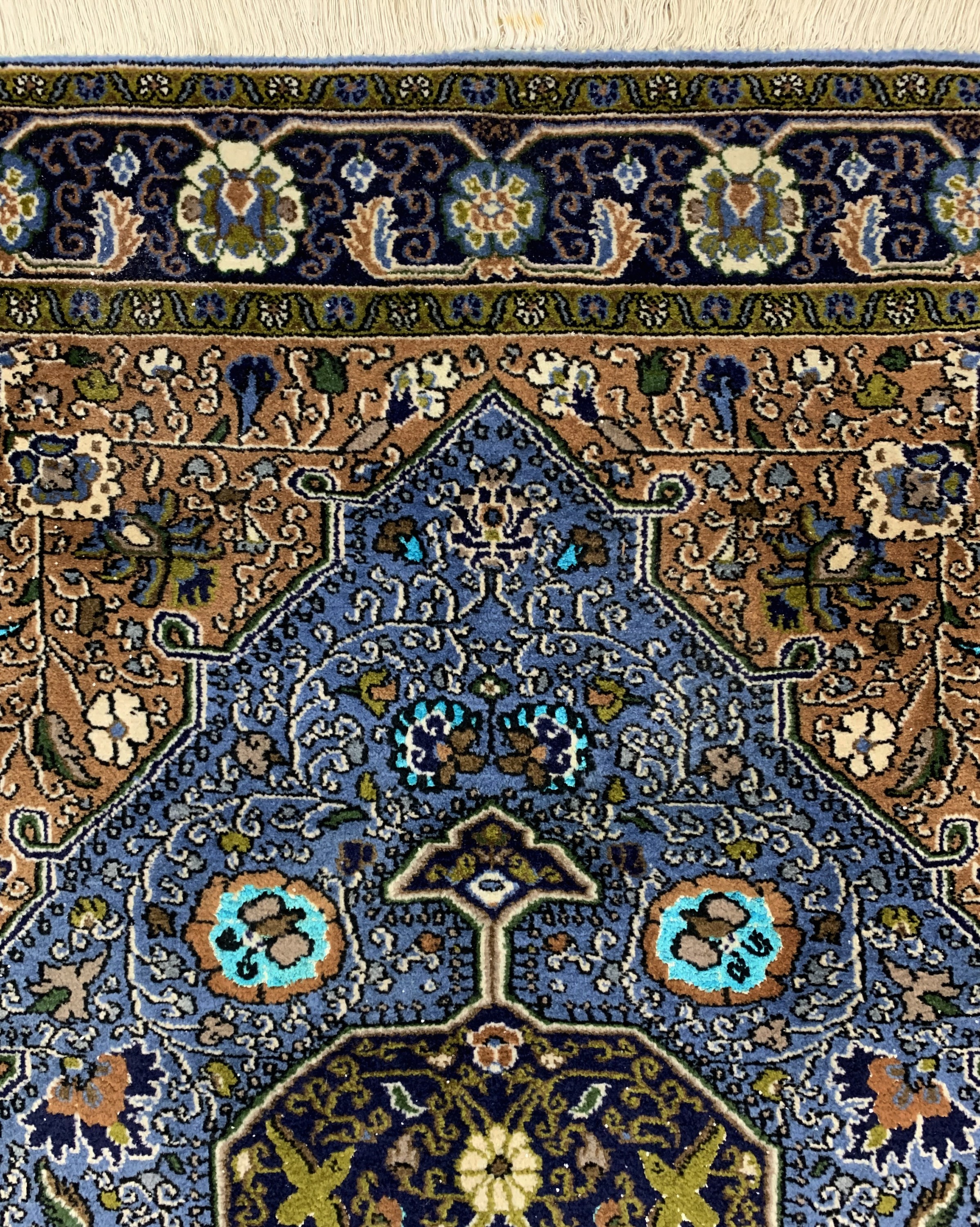 Detail c: Ghom alt, Persien, ca. 60 Jahre, Wolle mit Seide, ca. 163 x 108 cm, EHZ: 1-2