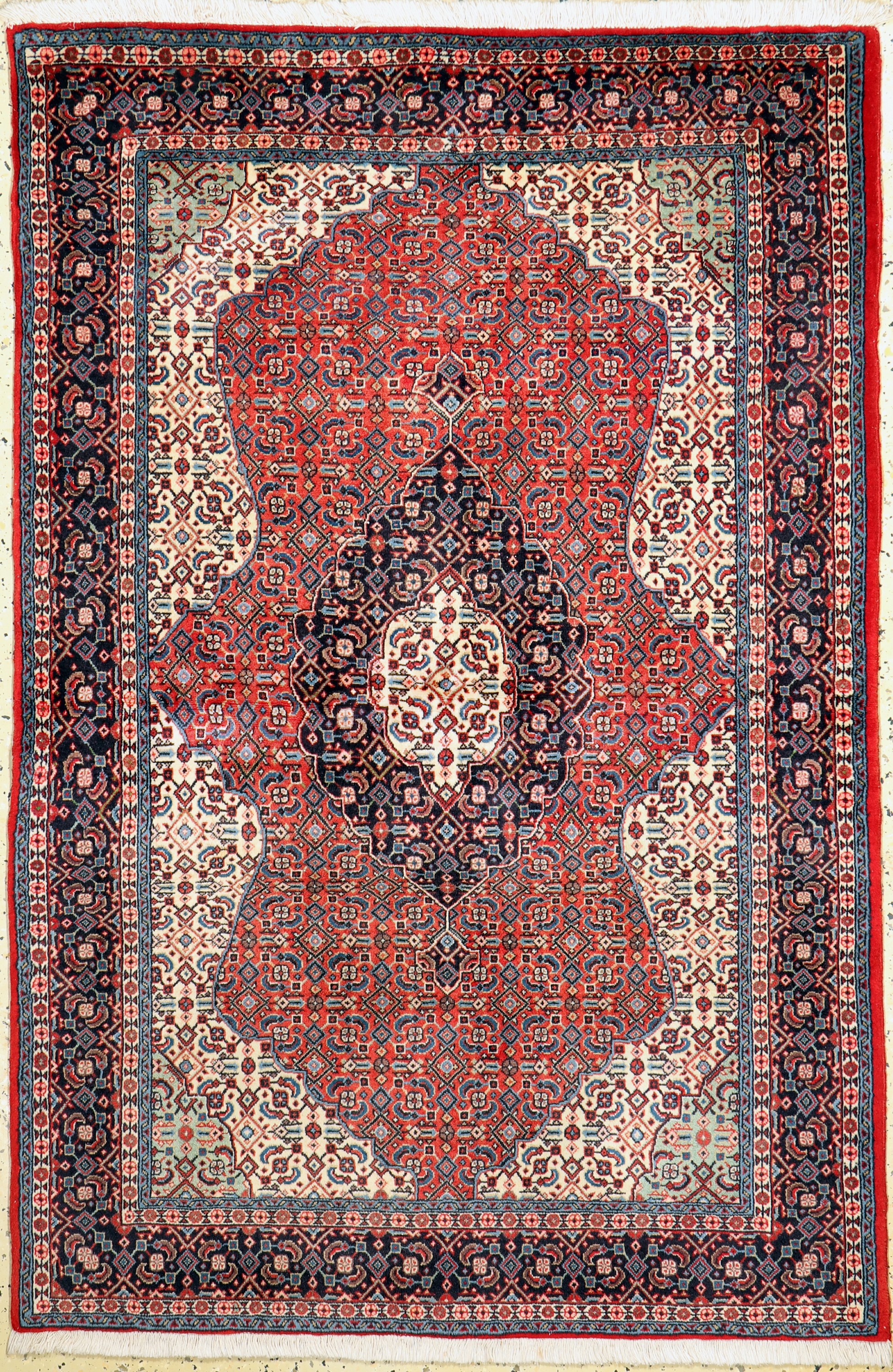 Sarogh Kork fein, Persien, ca. 50 Jahre, Korkwolle auf Baumwolle, ca. 155 x 104 cm, EHZ: 1-2